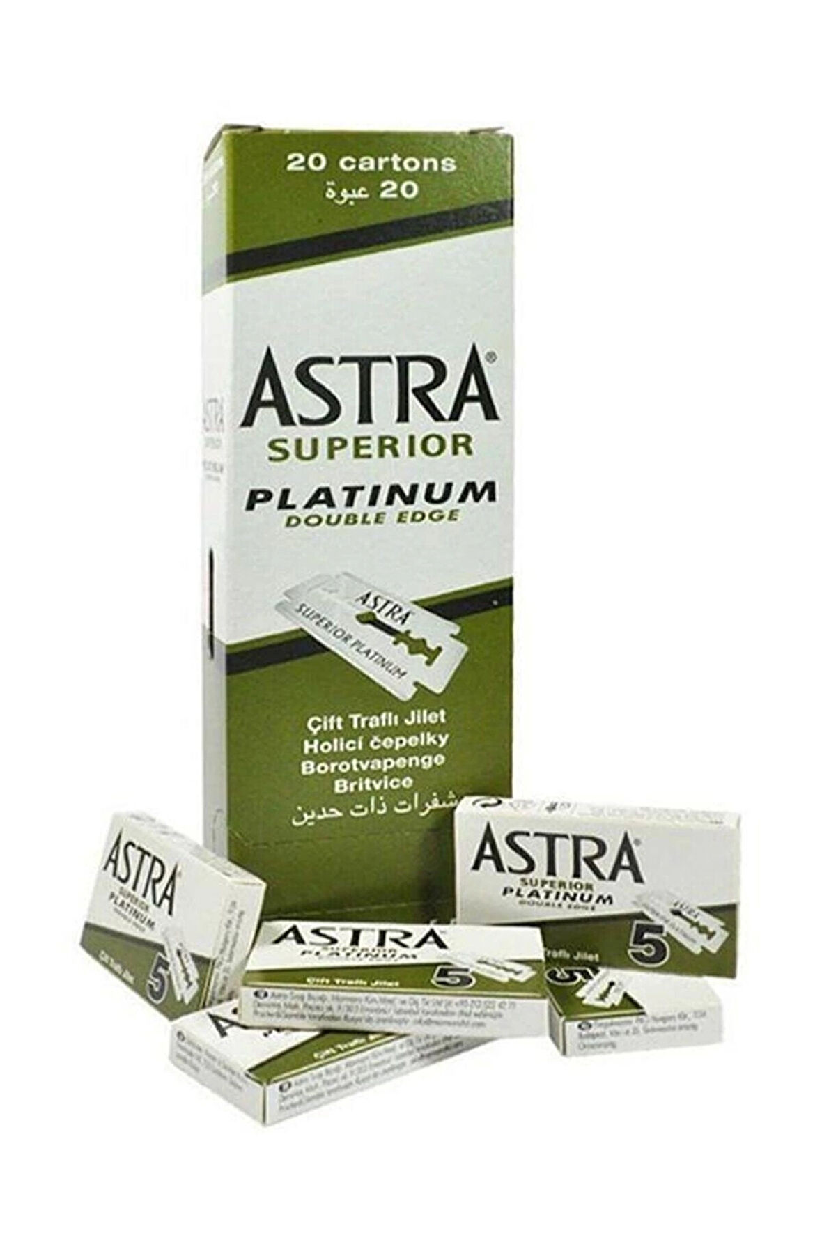 Astra Tıraş Bıçağı Yeşil Jilet 20'Li Paket
