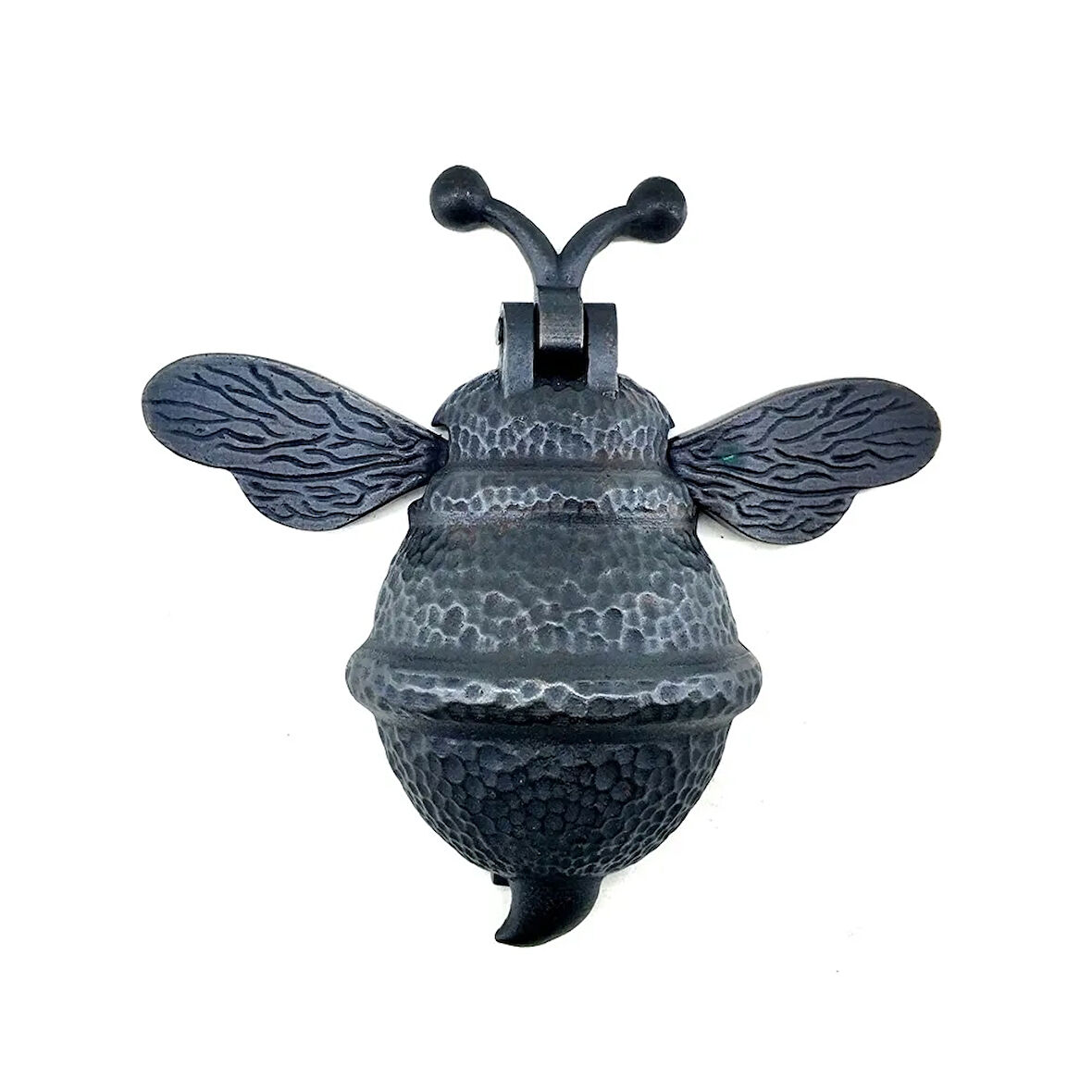 Antika Tarz Dekoratif Pirinç Arı Kapı Tokmağı, Taktak - Büyük, 163X150Mm, Oksit