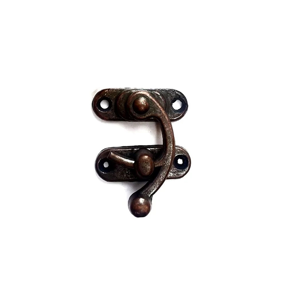 Yay Gözü, Ahşap Kutu Klipsi - Minik 20X24 Mm, Antik, 100 Adet