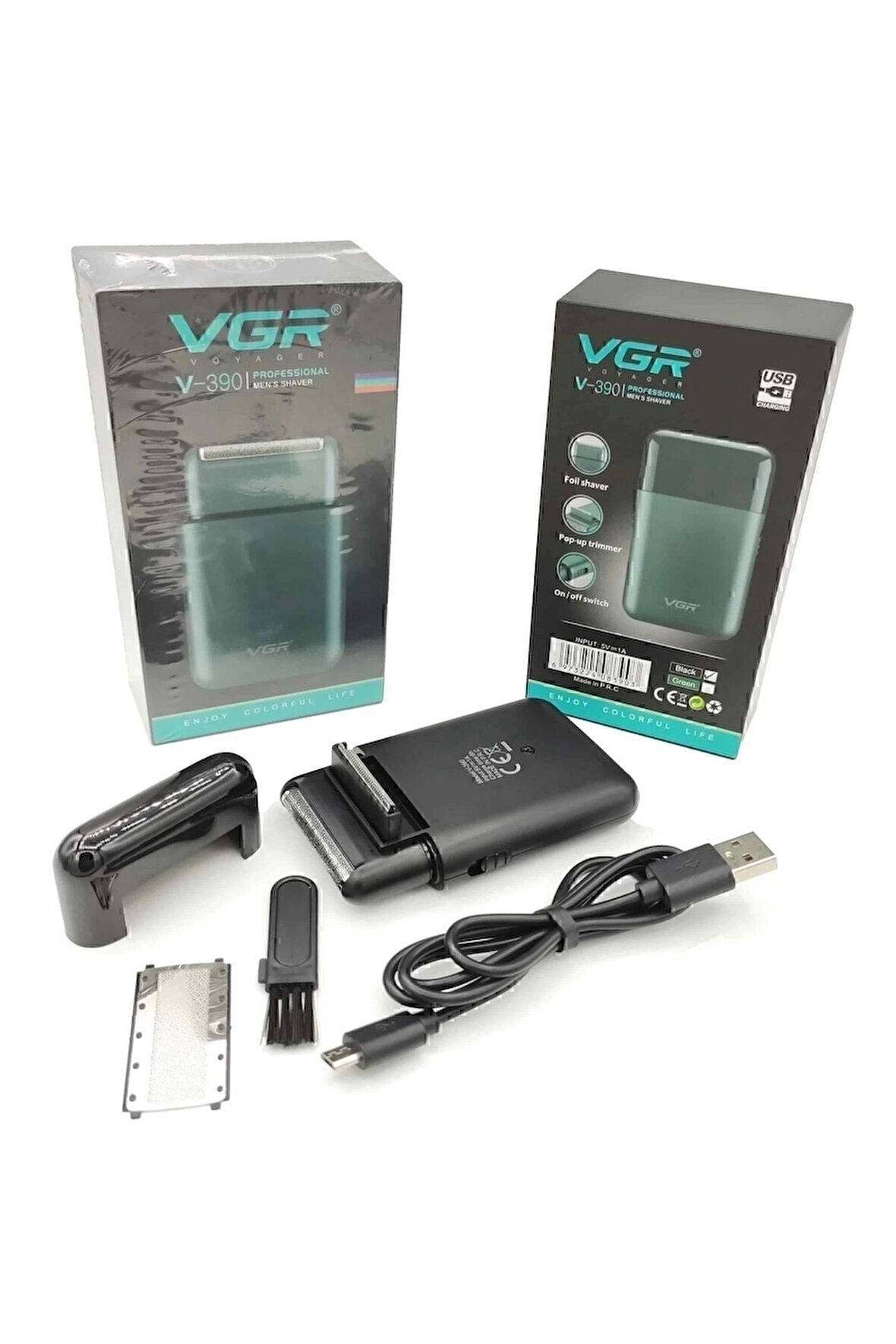 V-390 Sakal-Vücut Sıfır Sakal Yanak Şarjlı Islak Ve Kuru Tıraş Makinesi