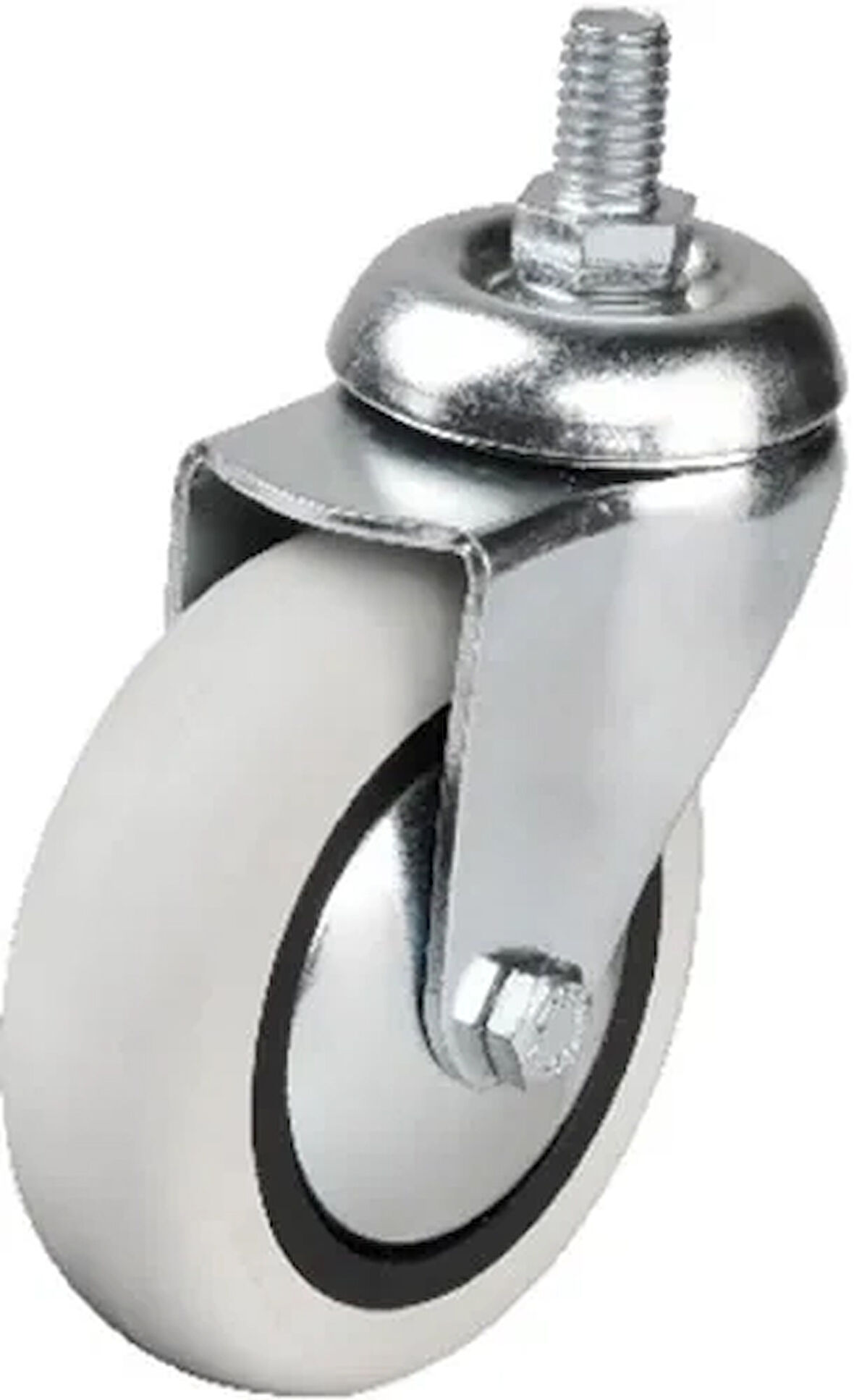 352 - 75X25 Mm Pvc Makaralı Vidalı Teker 4 Adet