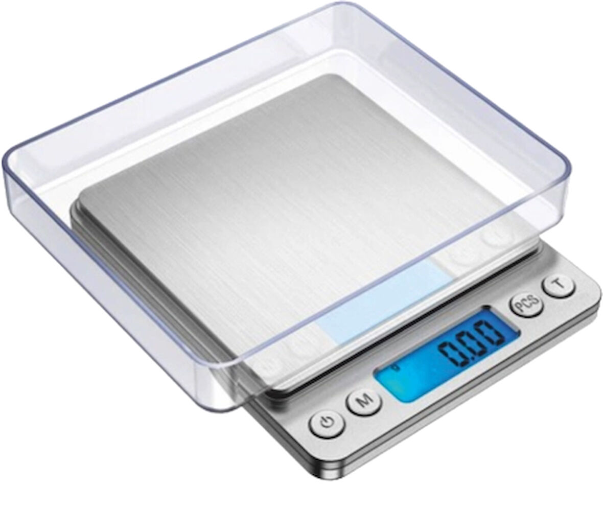 Crown Dijital Göstergeli Kare Mutfak Terazi (3 Kg/0.1)