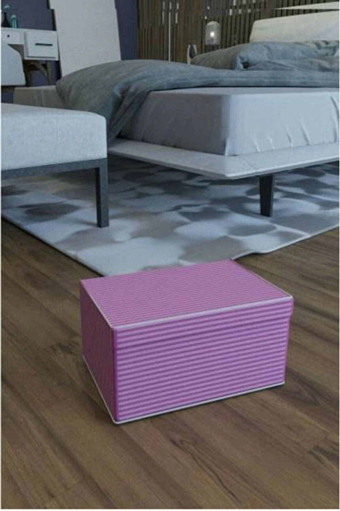 Baza Altı Boy Çok Amaçlı Düzenleyici Kutu Organizer Cırt Cırtlı Hurç 19Cm X 40Cm X 50Cm (10 Adet)