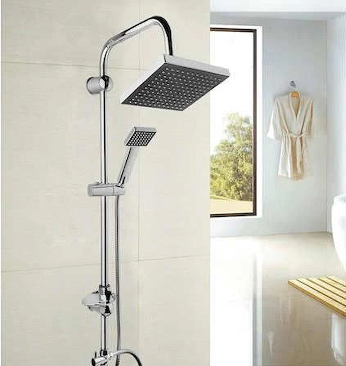 Rain Duş Robotu Tepe Duş Seti Duş Başlığı Sistemi Seti Yağmurlama Duş Robotu Fonksiyonel Duş Robotu