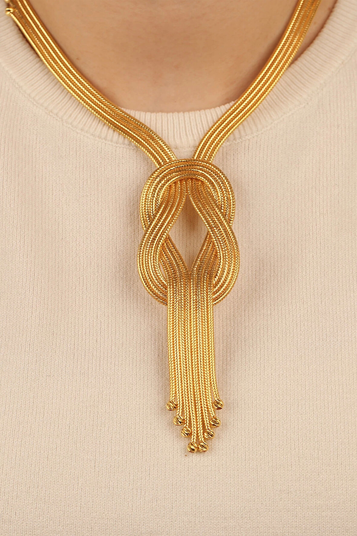 Kalze Dorikalı Altın Kolye klzdrklkly02