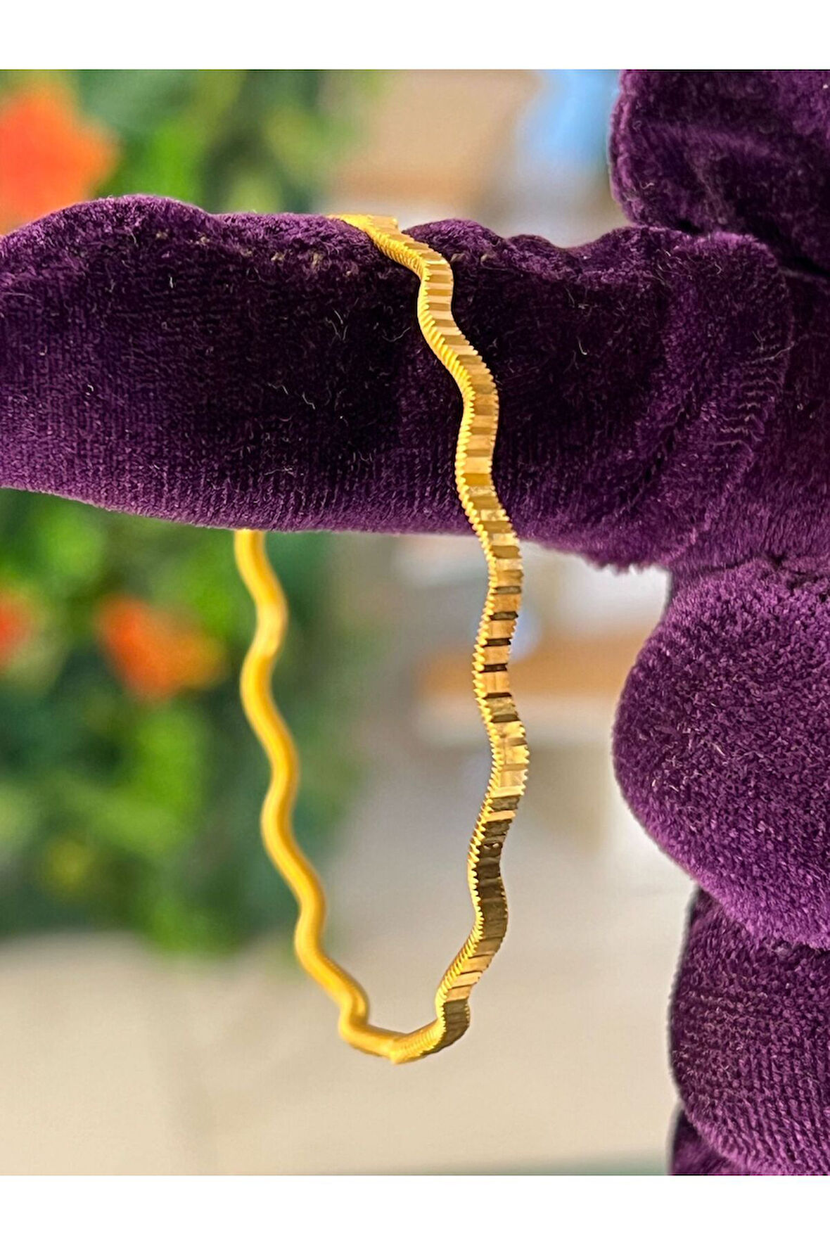 10 gr (GRAM) İşçiliksiz Yatırımlık Zikzak Dalmaçya Bilezik 22 Ayar Altın