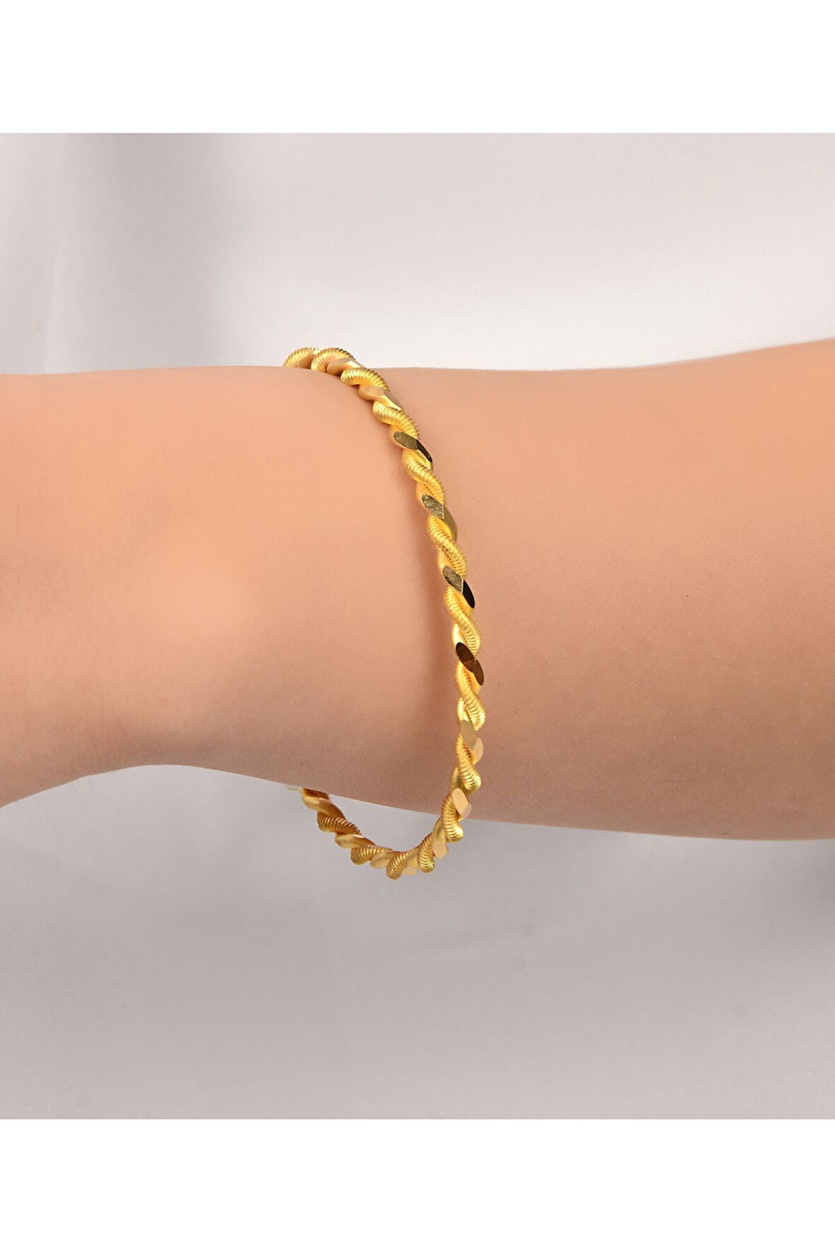 18 gr (GRAM) Paftalı Burma Bilezik işçiliksiz Yatırımlık 22 Ayar Altın