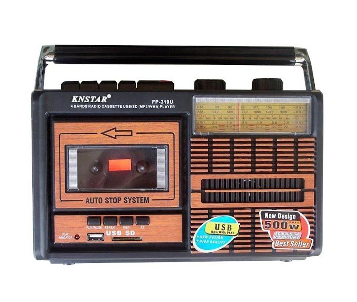 Knstar Fp-319U Usb Sd Fm Radyolu Kaset Çalar Müzik Kutusu