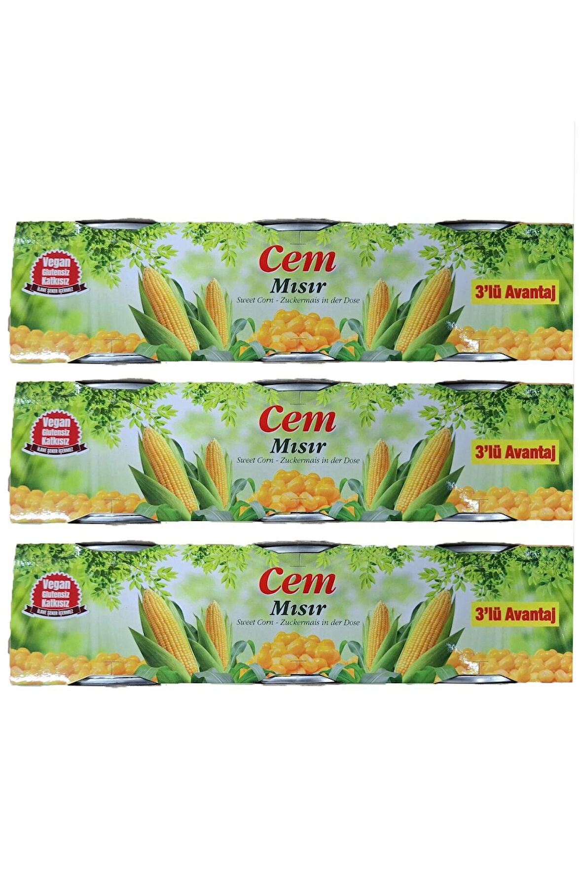 Cem 3lü Süt Mısır Konserve