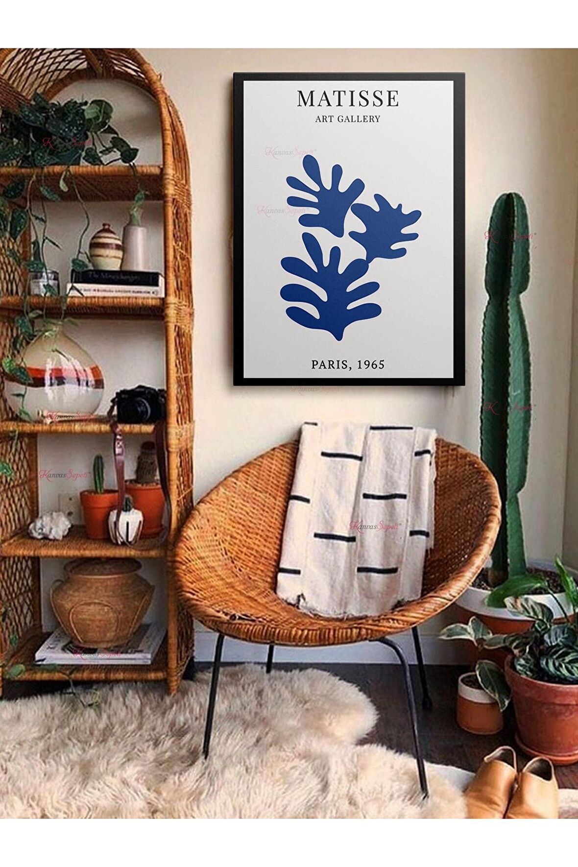 Soyut Dekoratif Vintange Retro Bohe Bohem Boho Art Vektorel Abstract Minimalist Canvas Kanvas Tablo