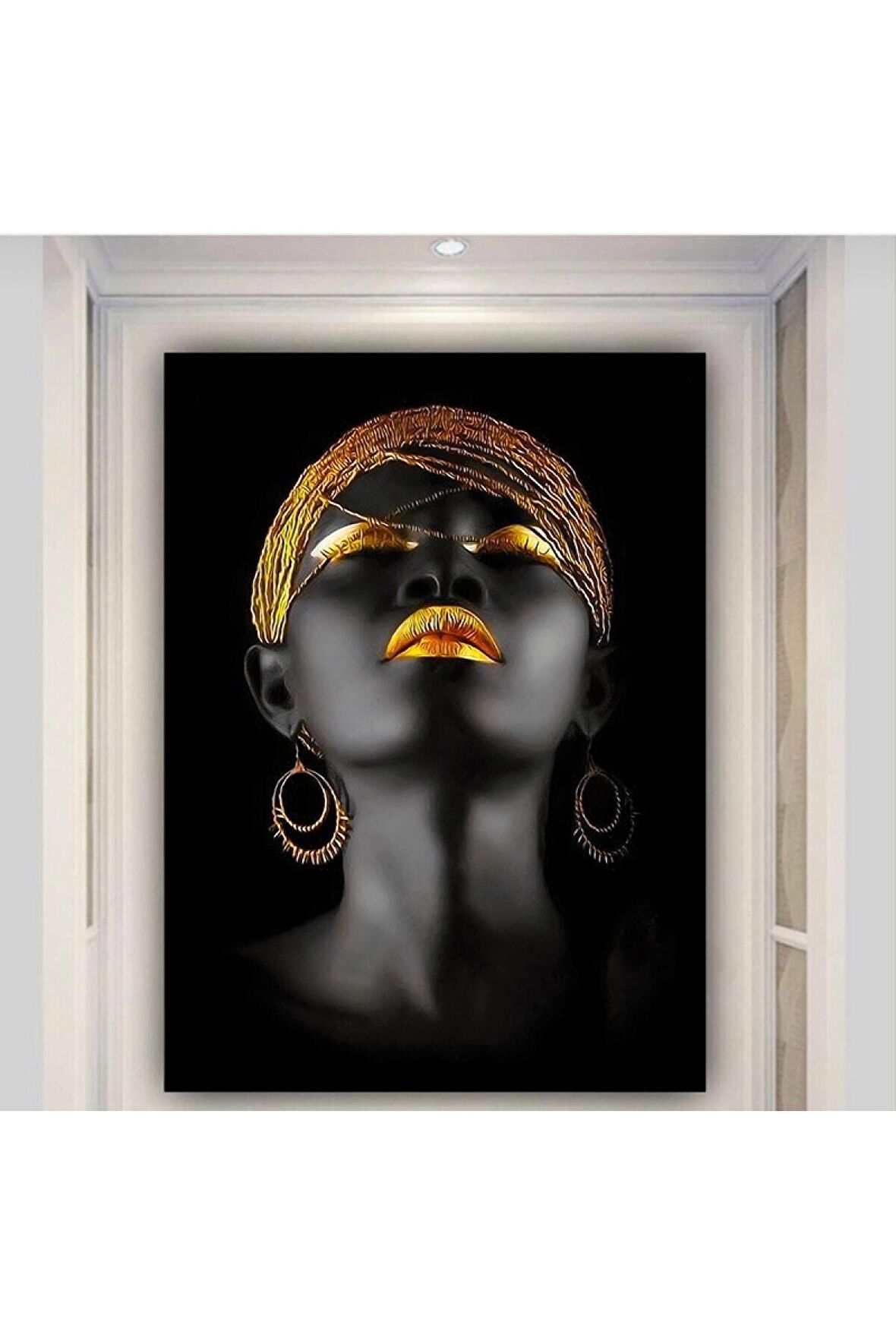 Modern Afrikalı Kadın Kanvas Kanvas Canvas Tablo