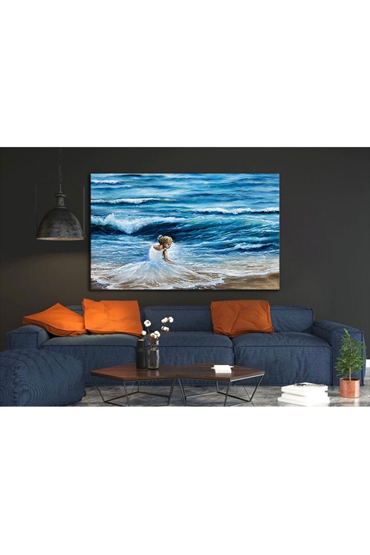 Denizde Bekleyiş Kanvas Kanvas Canvas Tablo