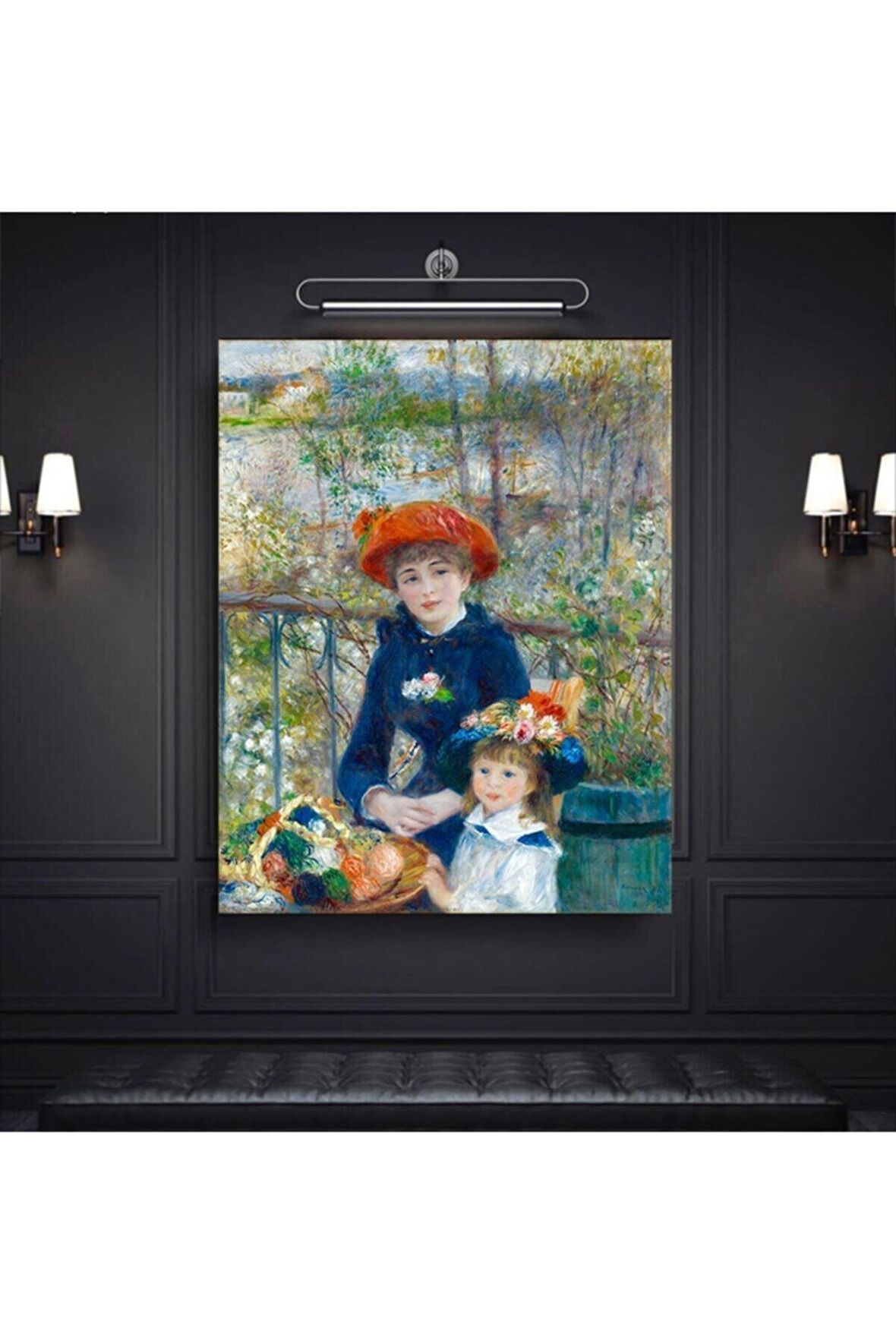 Iki Kız Kardeş (pierre Auguste Renoir) Kanvas Gülen Tablo