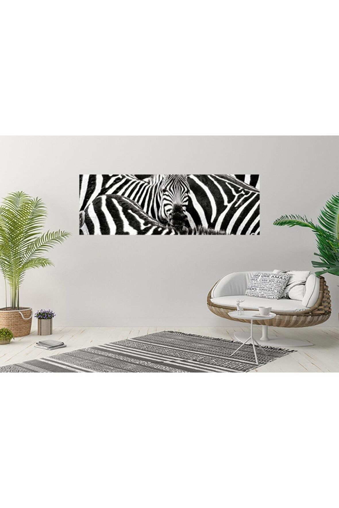 Zebra Kanvas Gülen Tablo