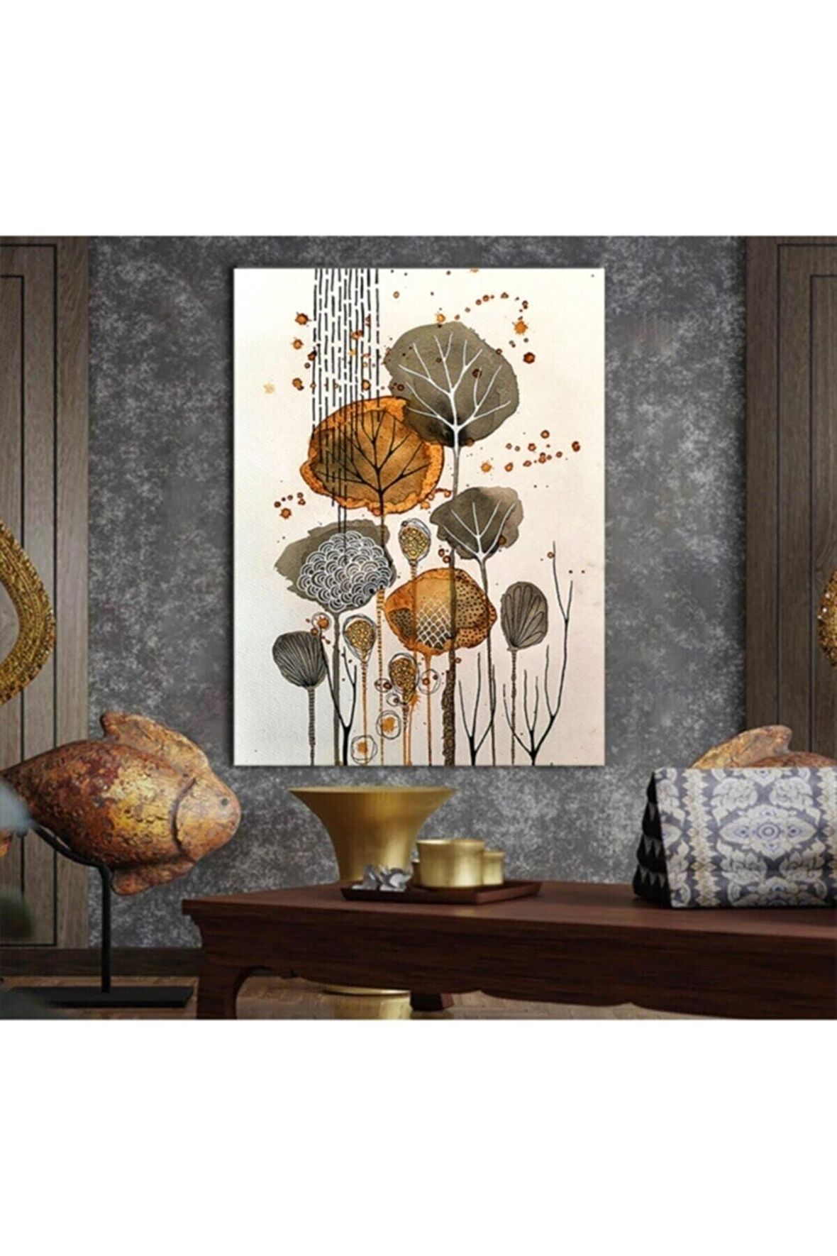 Bitkiler Çiçekler Kanvas