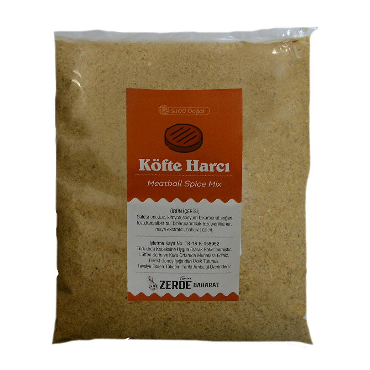 ZERDE BAHARAT Köfte Harcı,1 KG