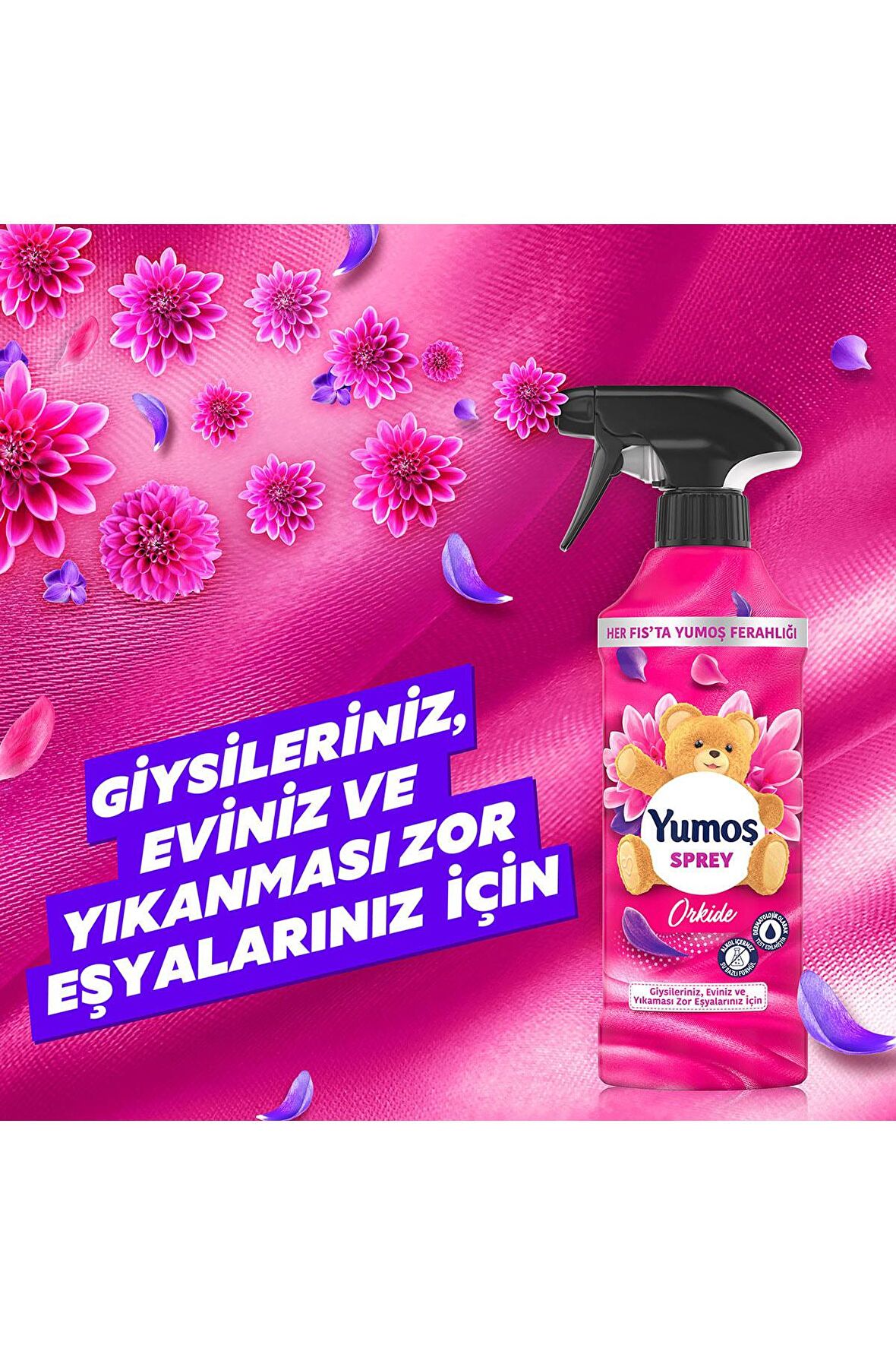 YUMOŞ Sprey Yıkaması Zor Eşyalar Için Orkide 450 Ml 2 Adet