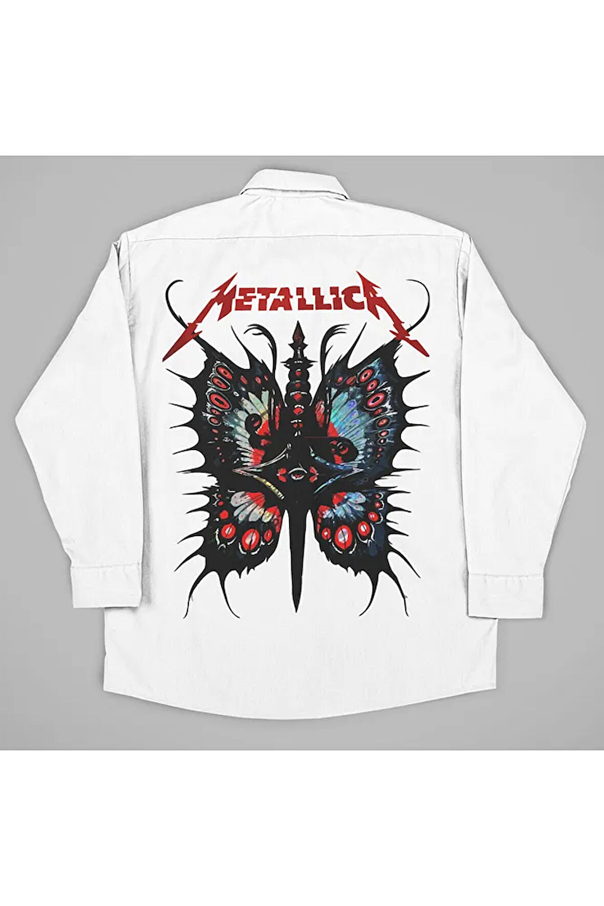 Metallica Rock Metal Baskılı Unisex Müzik Grubu Gömlek