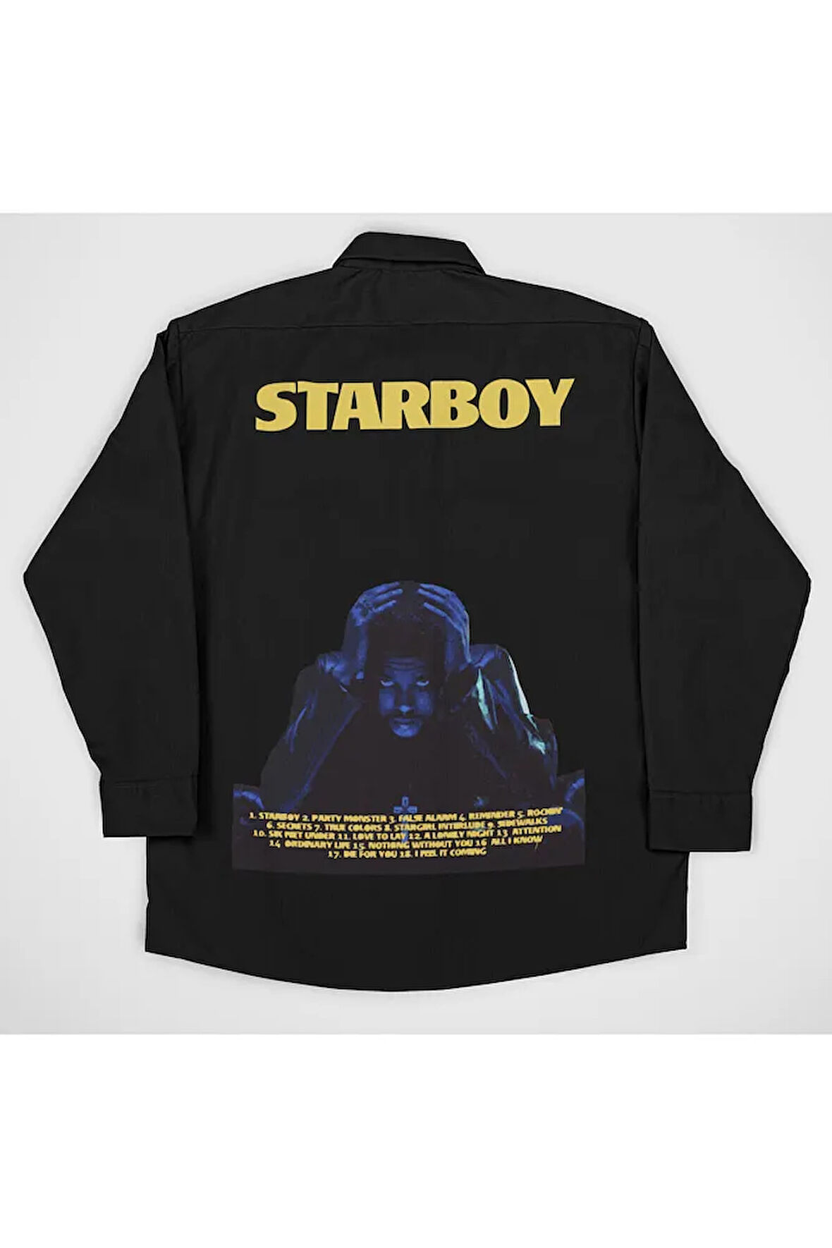 The Weeknd Starboy Baskılı Unisex Rapper Gömlek