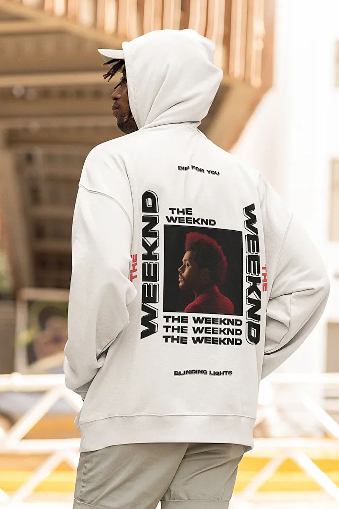 The Weeknd Rapper Baskılı Unisex Oversize Şarkıcı Hoodie