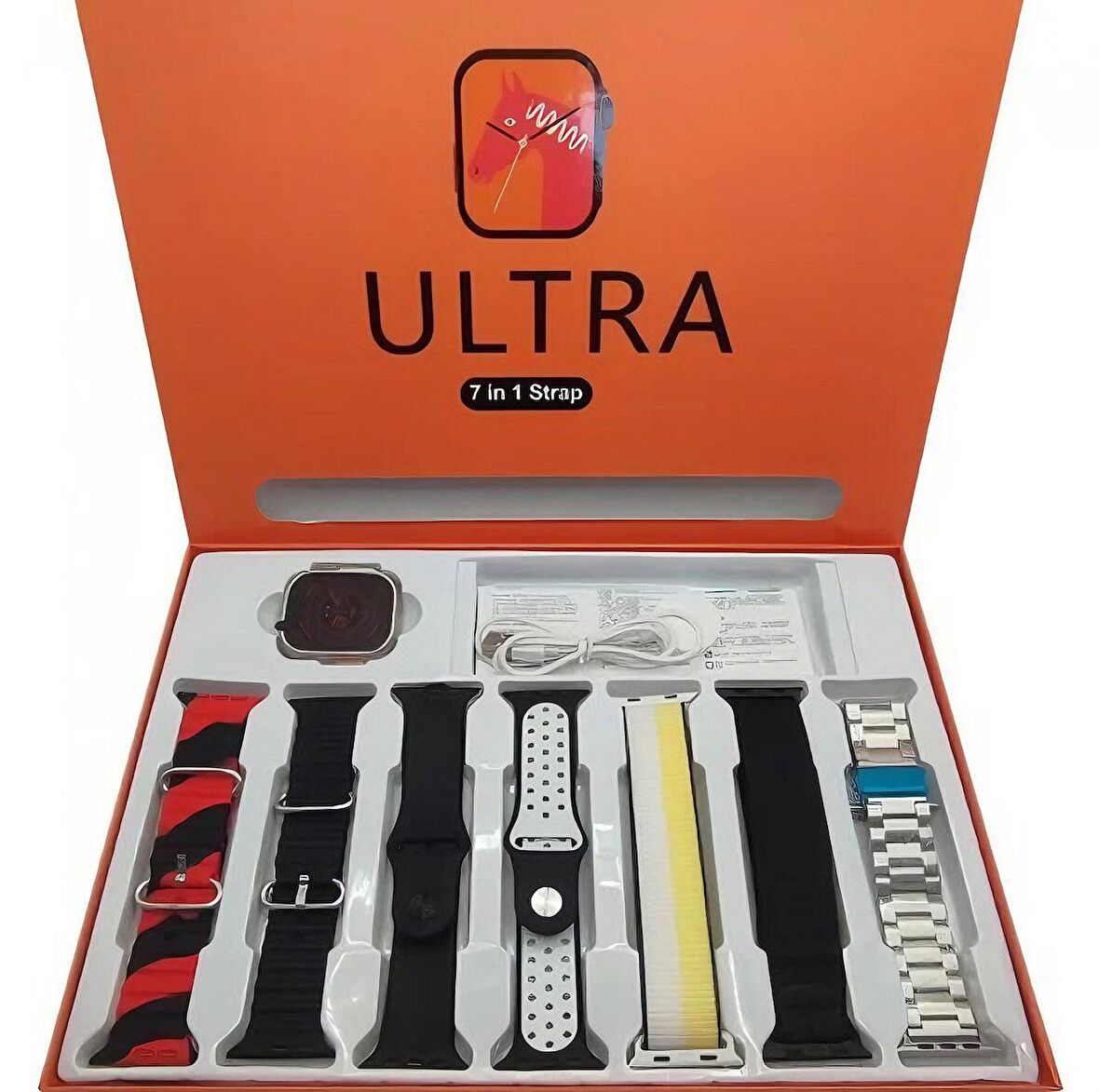 Android Uyumlu 7 Kordonlu Smart Watch