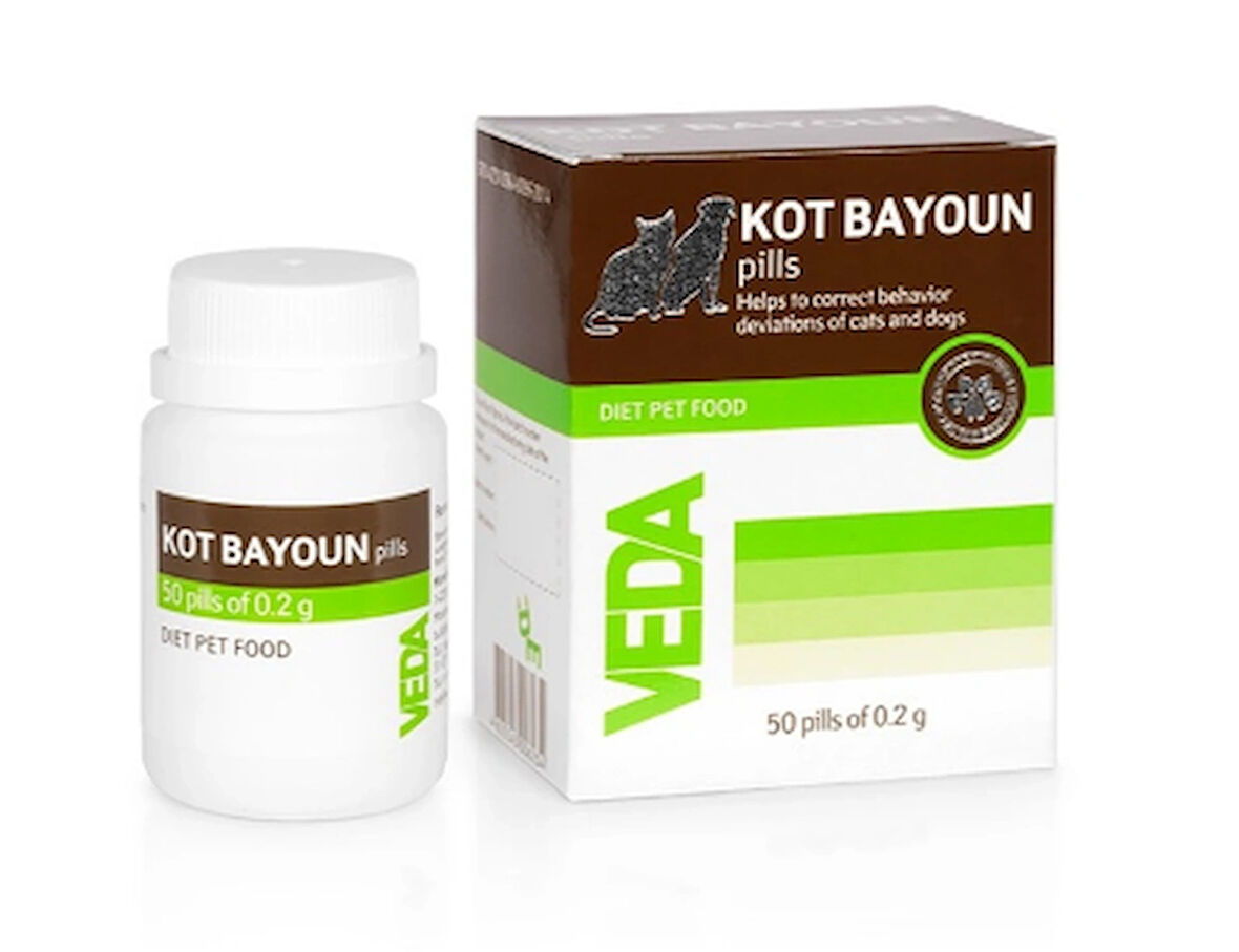 Veda Kot Bayoun Kedi Köpek Davranış Dengeleyici 50 tablet
