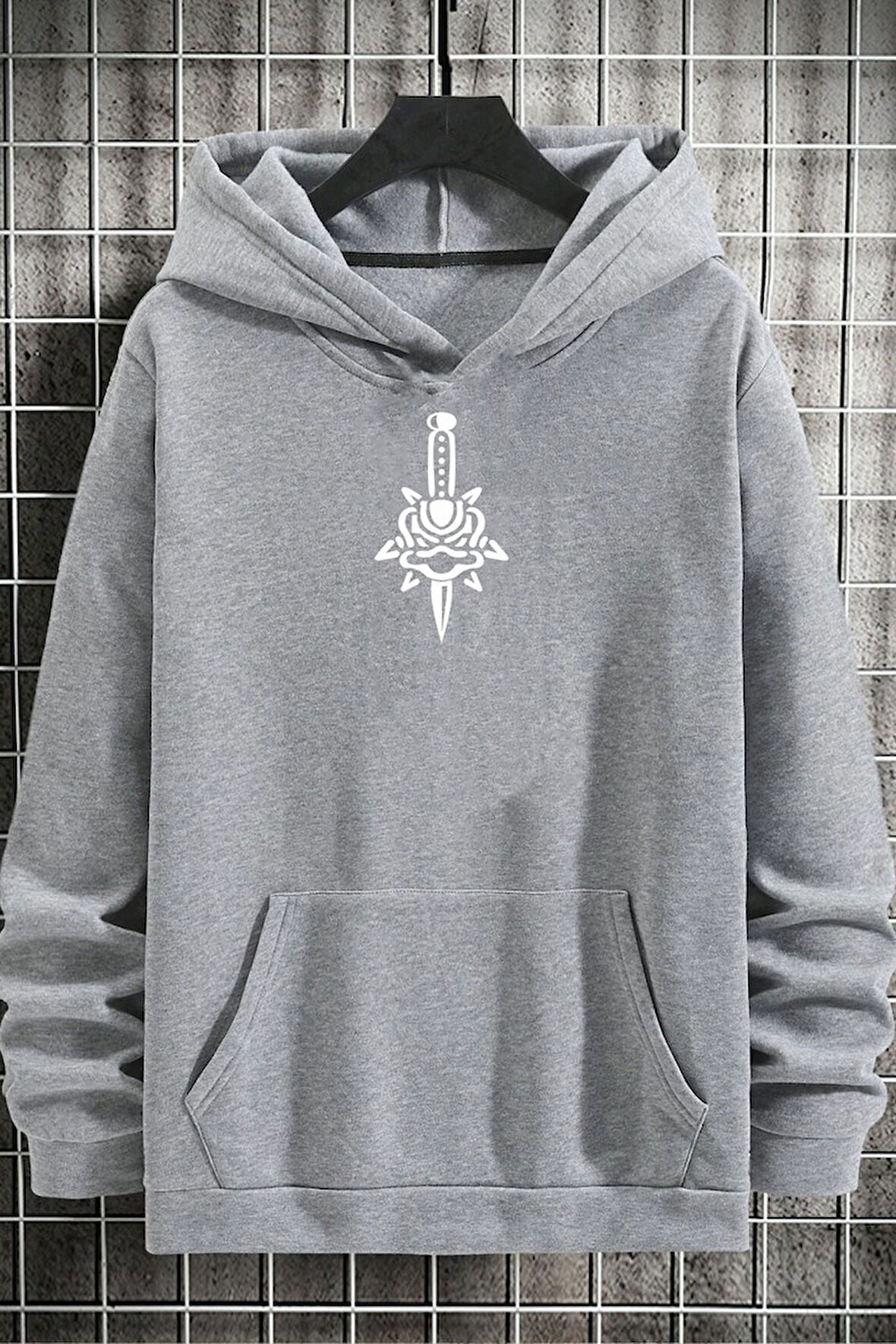 Uyguntarz Unisex Skullcracked Baskılı Sweatshirt