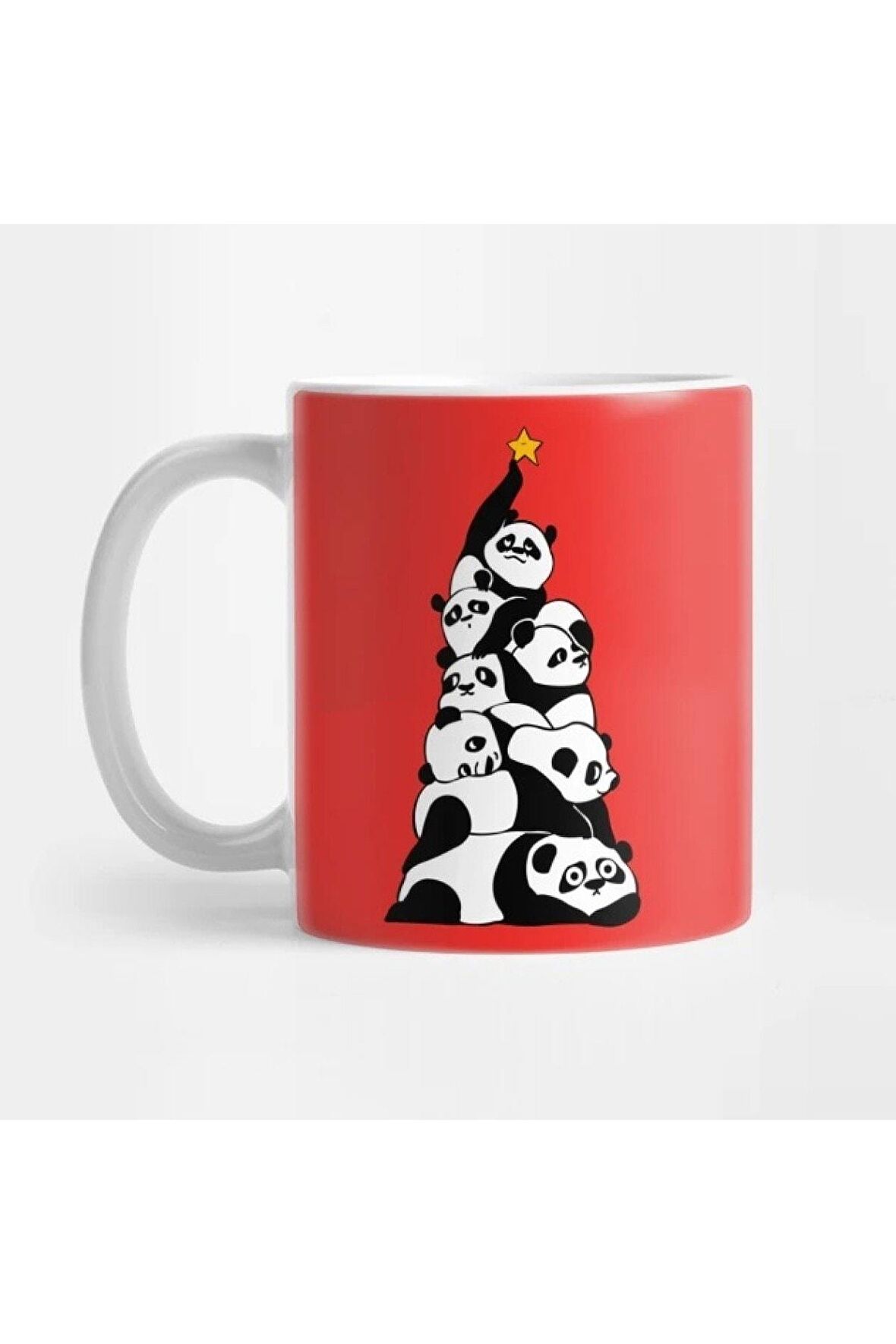 Christmas Tree Pandas Mug