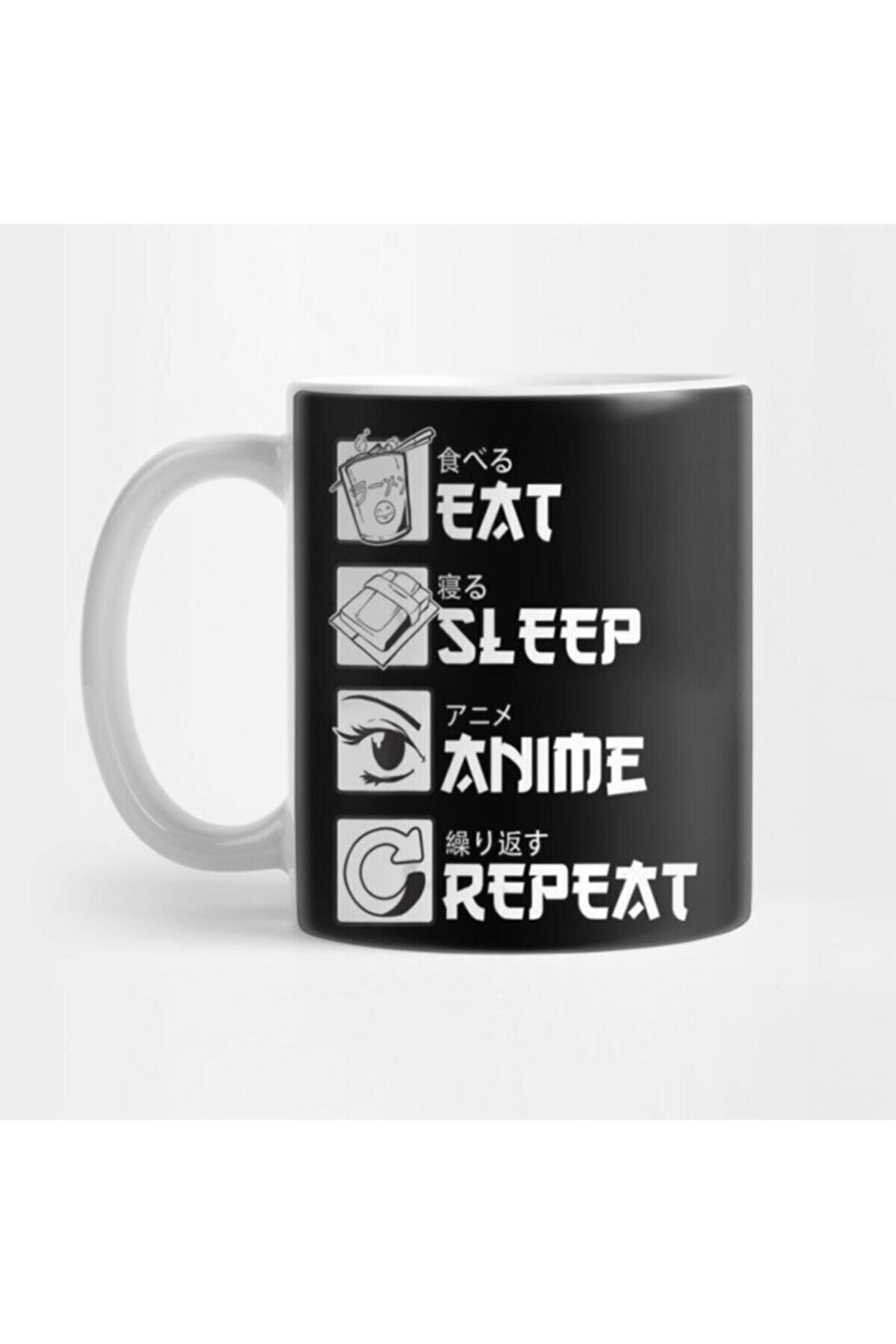  Eat Sleep Anime Repeat , Funny Japanese Manga Tee Kupa