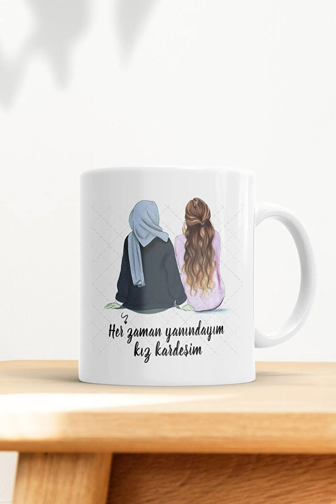 2 Arkadaşa Özel Kız Kardeşim Kupa Bardak
