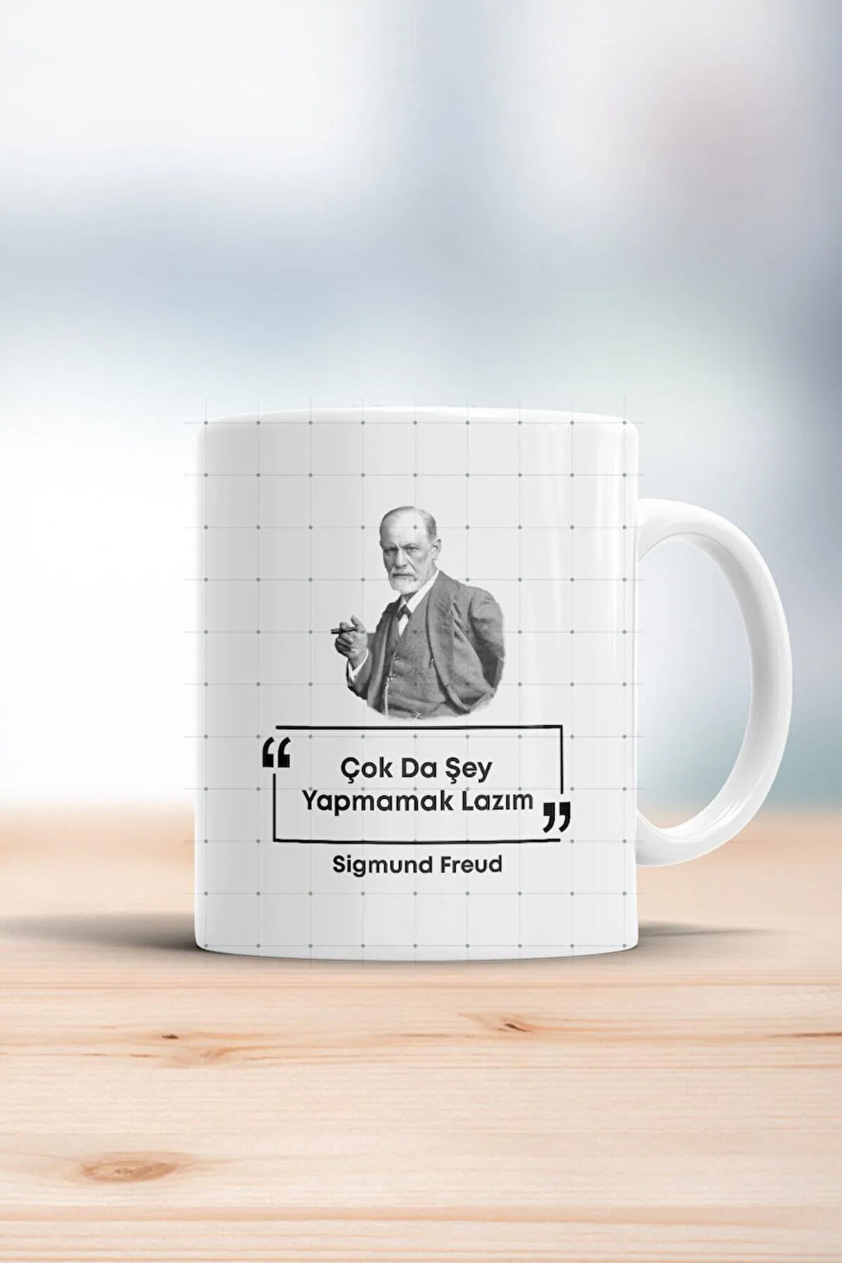 Sigmund Freud Esprili Kupa Bardak
