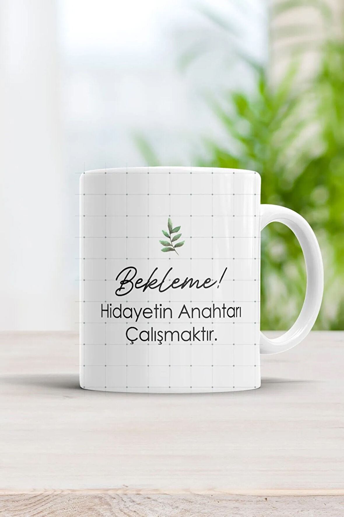 Bekleme Hidayetin Anahtarı Çalışmaktır Kupa Bardak