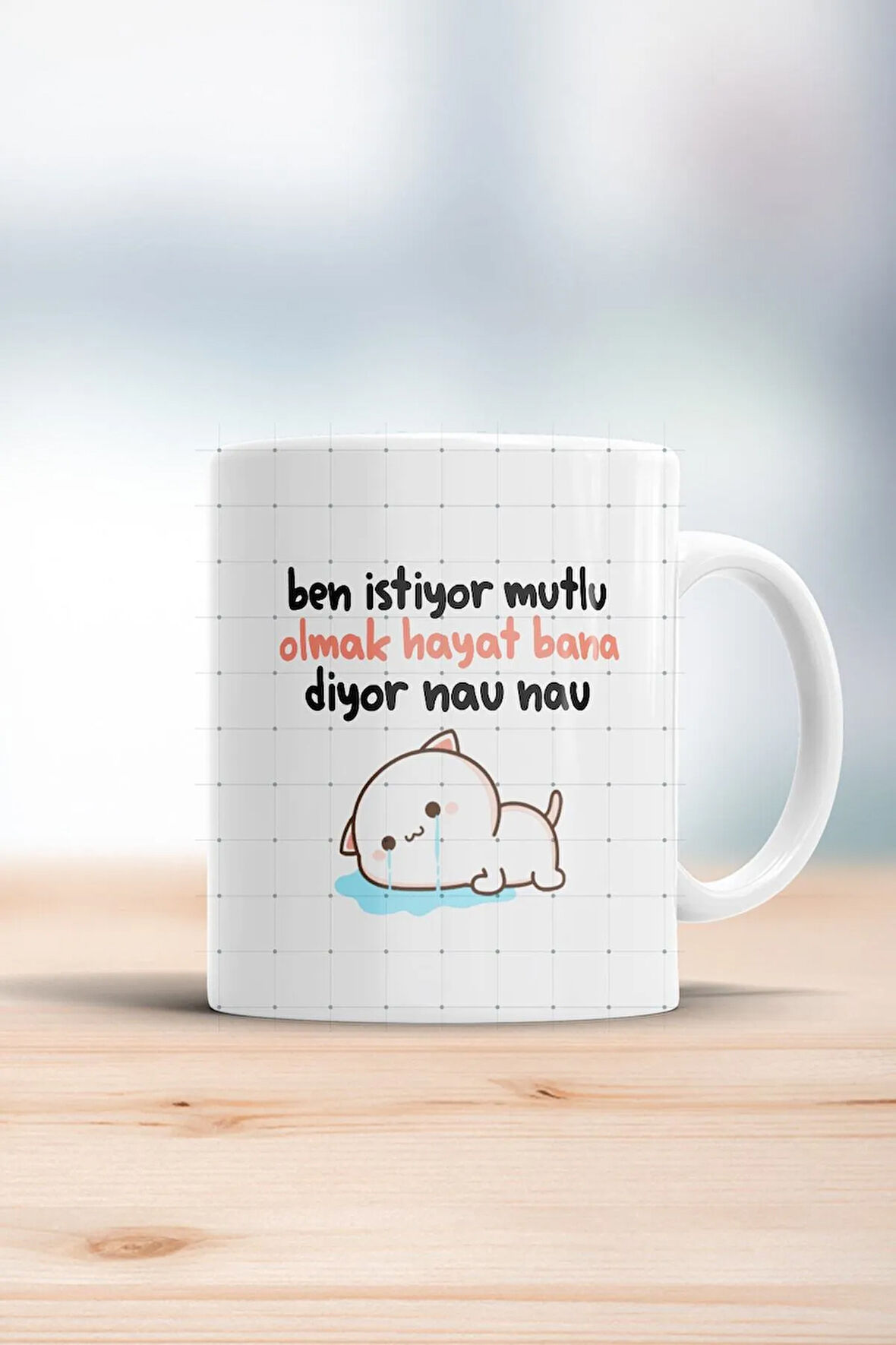 Ben Istiyor Mutlu Olmak Hayat Bana Diyor Nau Nau Kupa Bardak