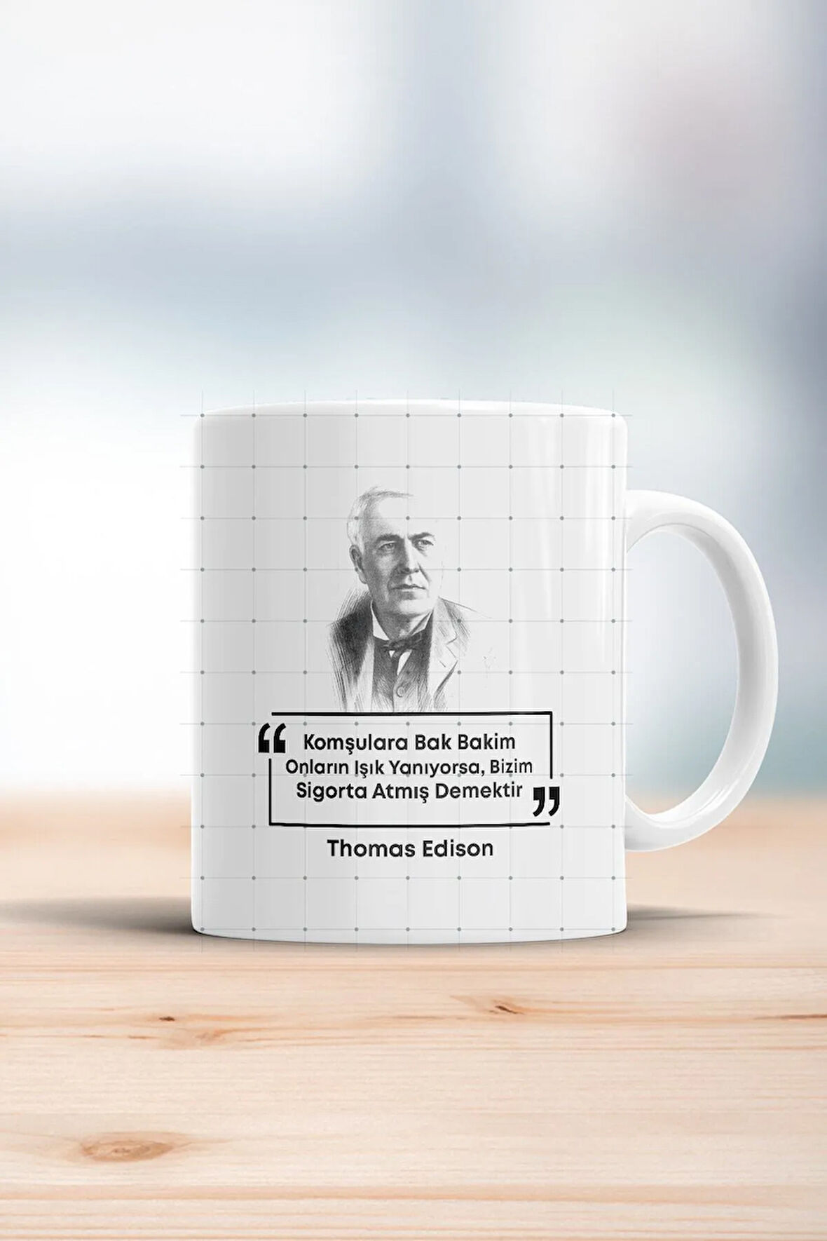 Thomas Edison Esprili Kupa Bardak