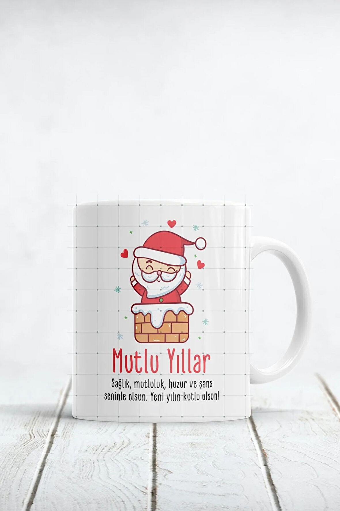 Mutlu Yıllar Baskılı Kupa Bardak