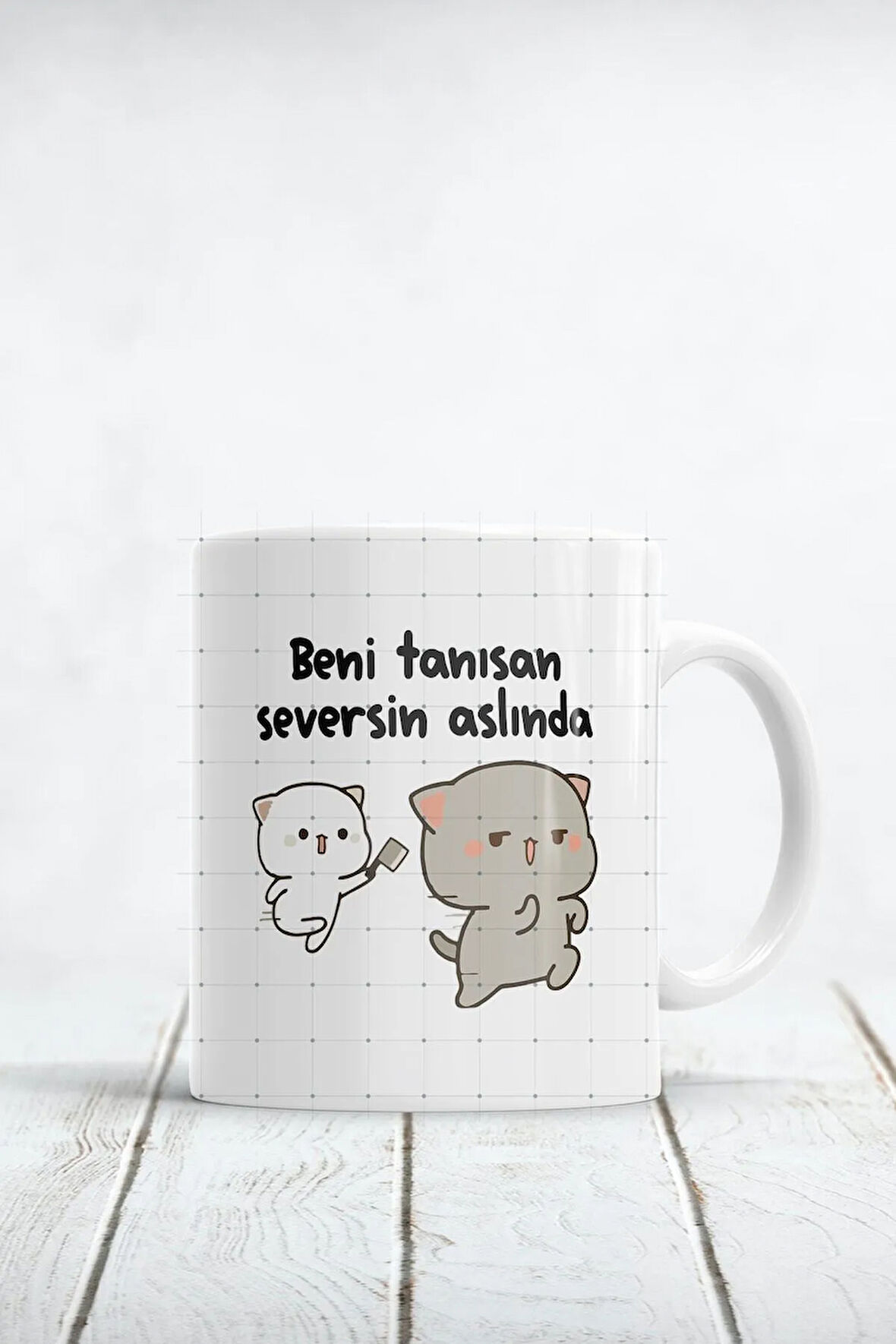 Beni Tanısan Seversin Aslında Baskılı Kupa Bardak