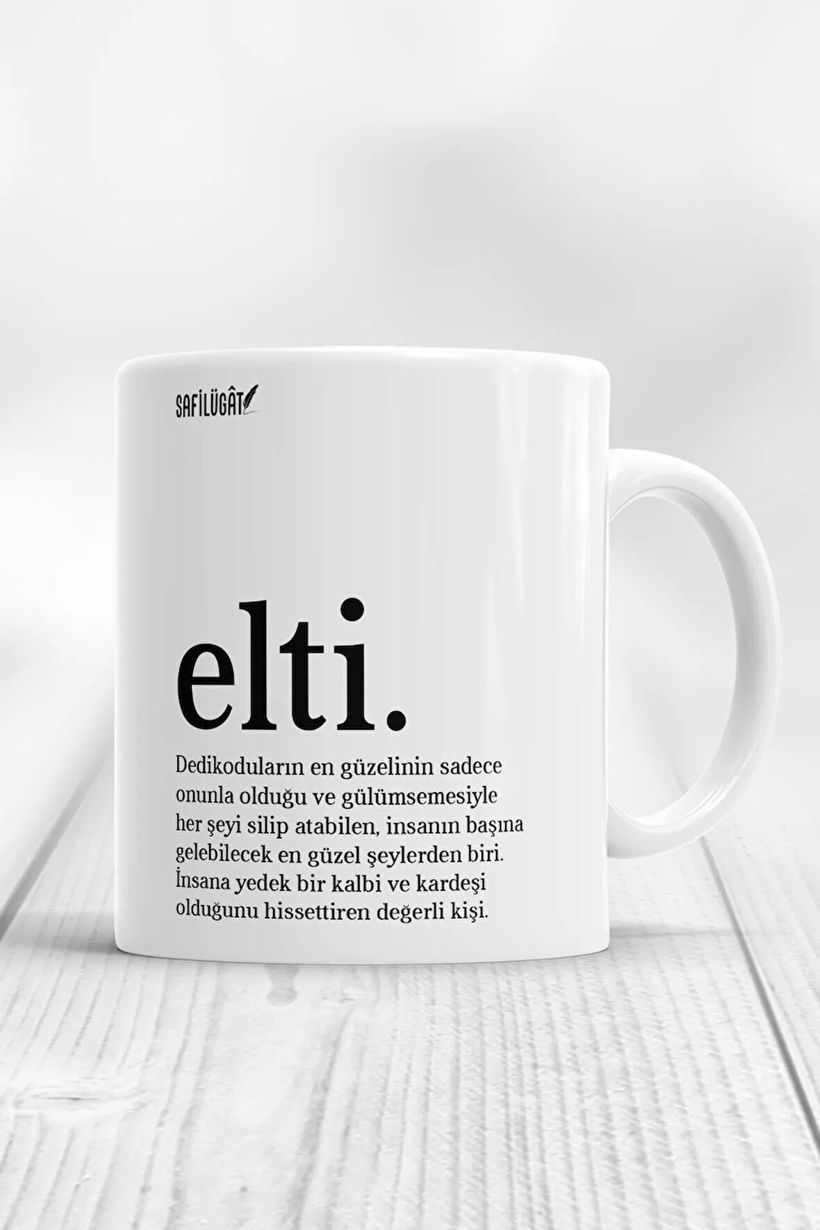 Elti Açıklamalı Baskılı Kupa Bardak