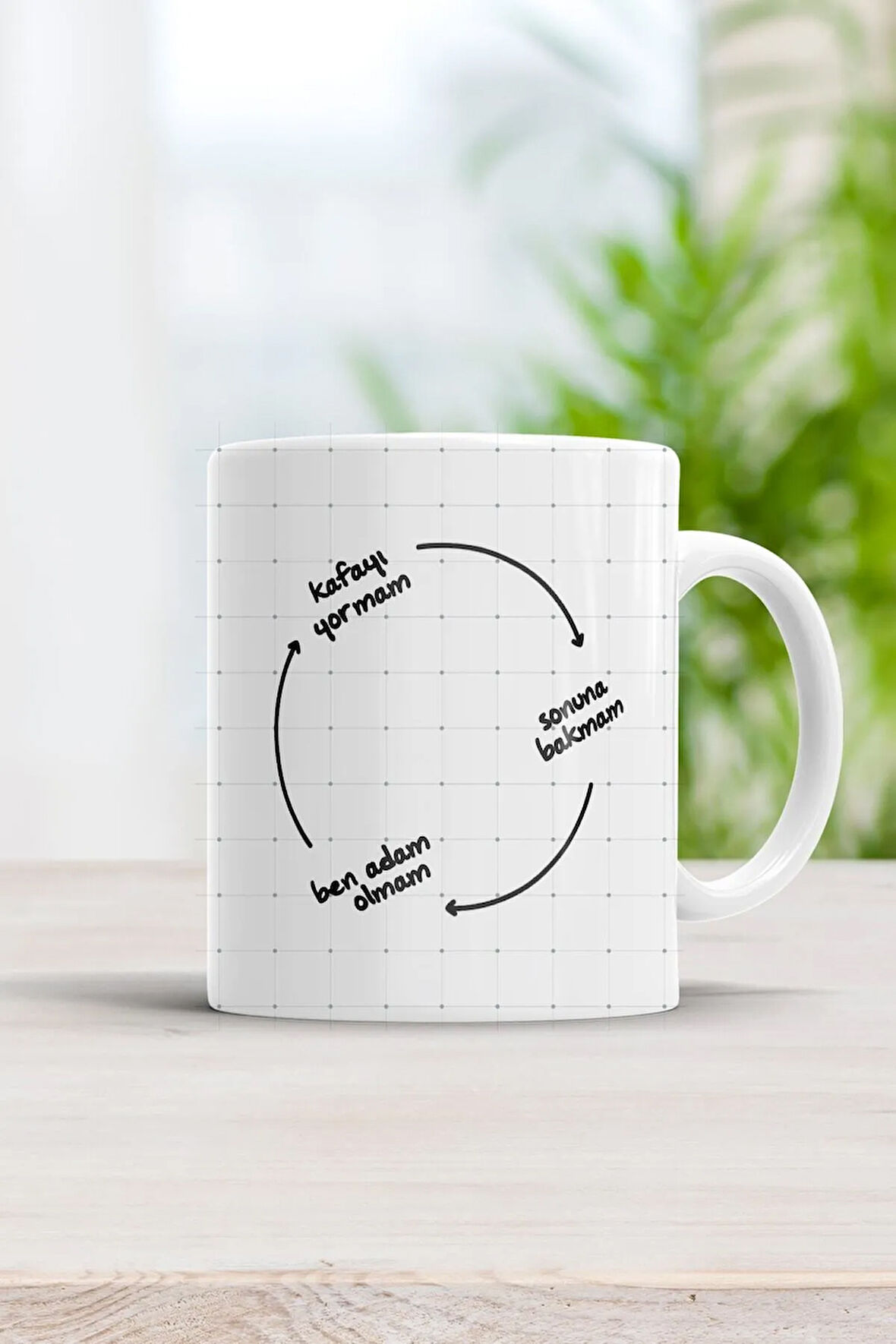 Kafayı Yormam Sonuna Bakmam Ben Adam Olmam Serdar Ortaç Motto Kupa Bardak