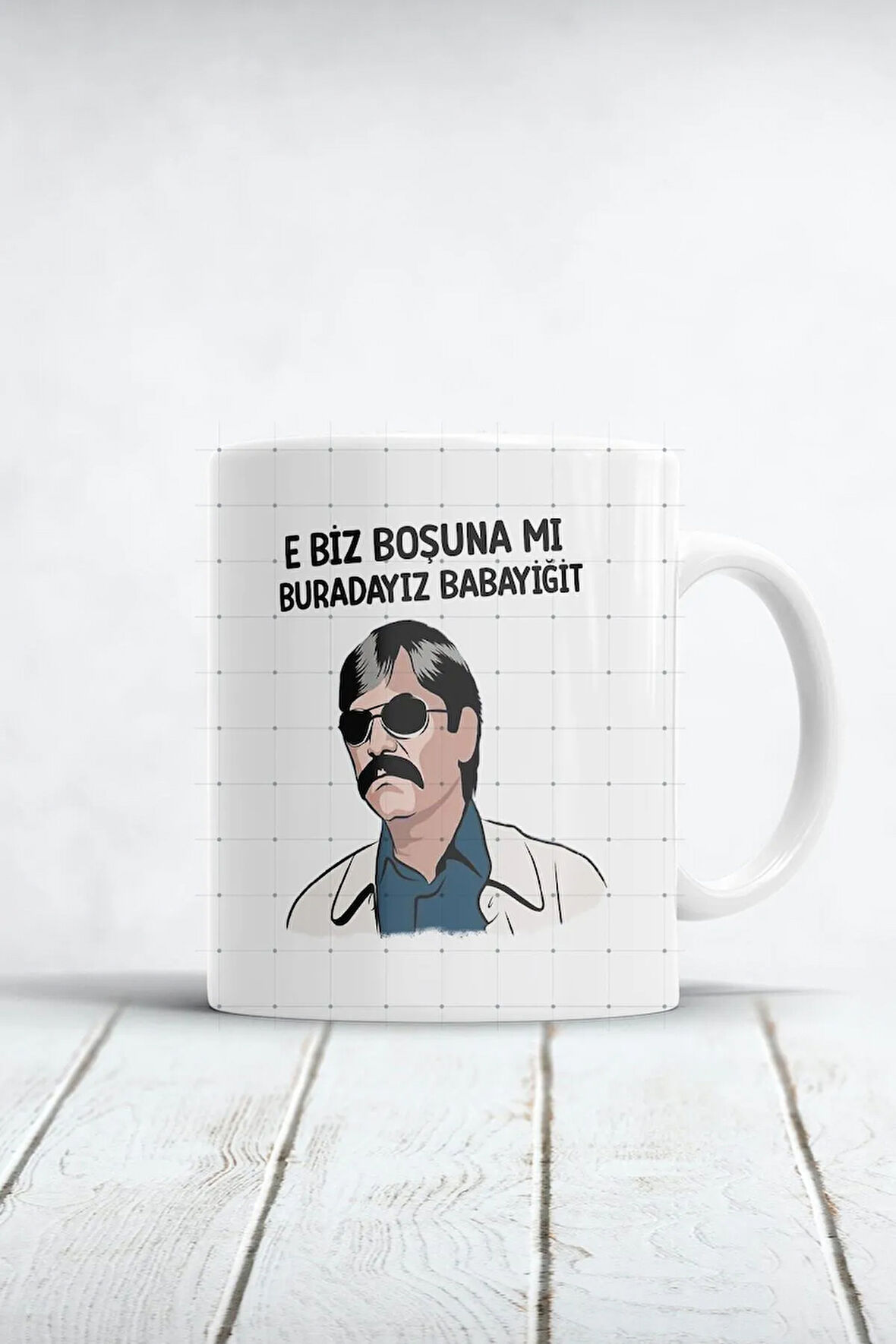 Kurtlar Vadisi Pala E Biz Boşuna Mı Buradayız Babayiğit Baskılı Kupa Bardak