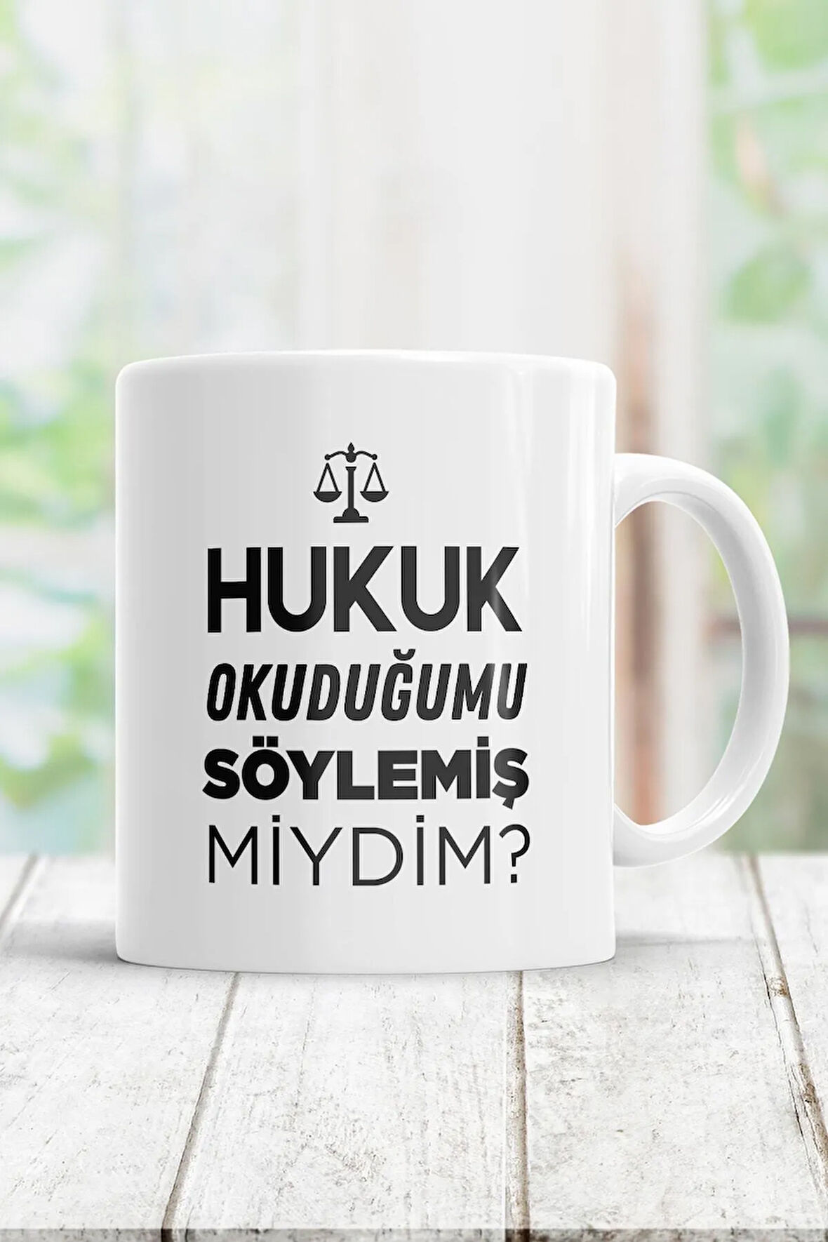 Beyaz Hukuk Okuduğumu Söylemiş Miydim Kupa Bardak