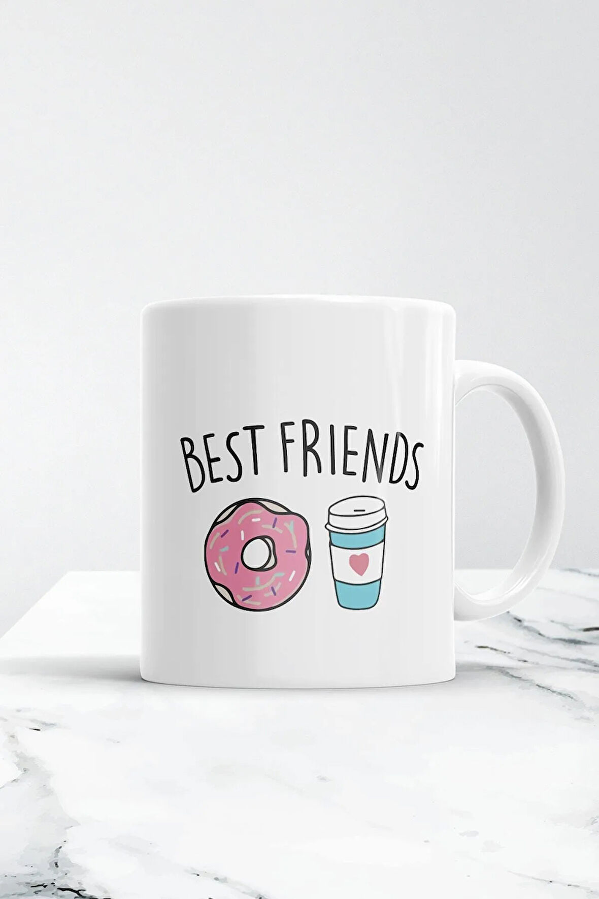 Donut Kahve Best Friends Kupa Kupa Bardak
