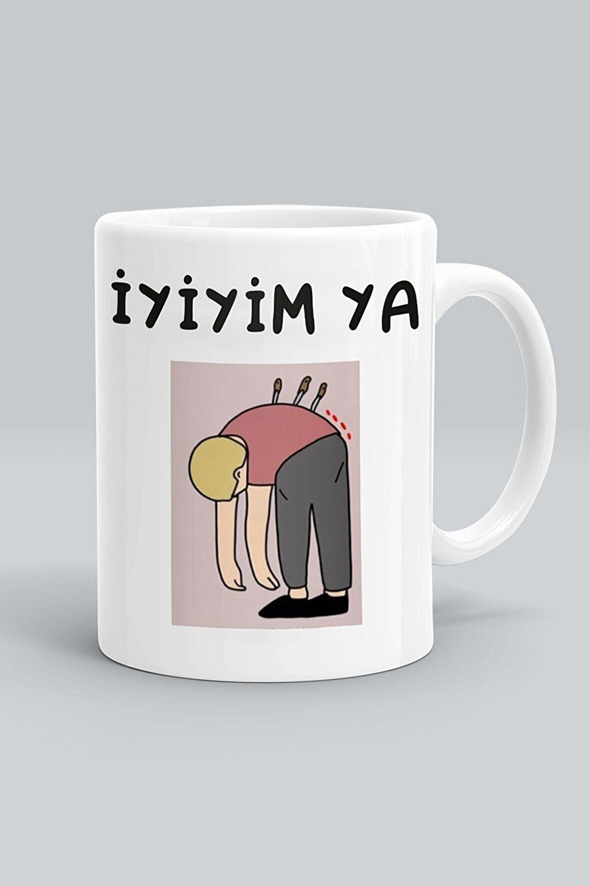 Iyiyim Ya Tasarım Baskılı Seramik Çay Kahve Kupası