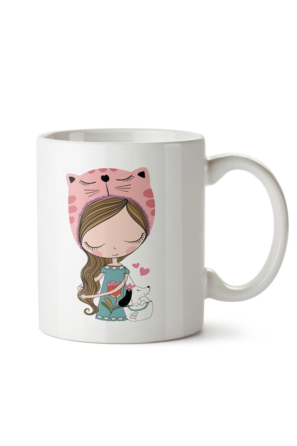 Kız Ve Köpek Tasarım Kupa