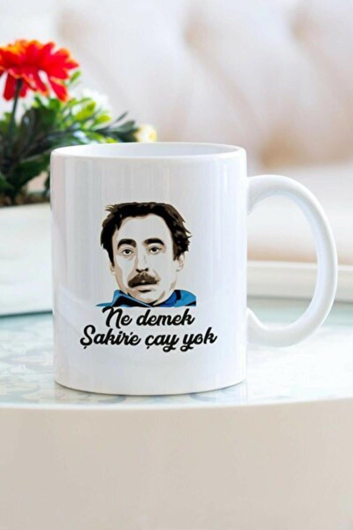 Ne Demek Şakir'e Çay Yok Porselen Kupa Bardak