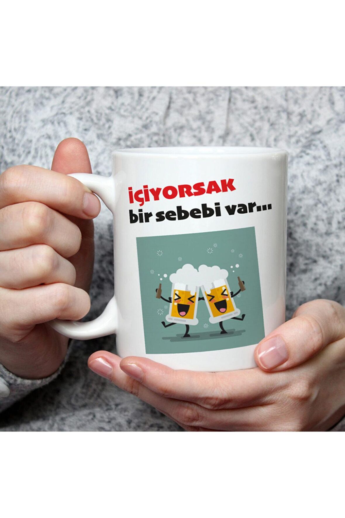 Hediye Içiyorsak Bir Sebebi Var Baskılı Kupa Bardak 6332