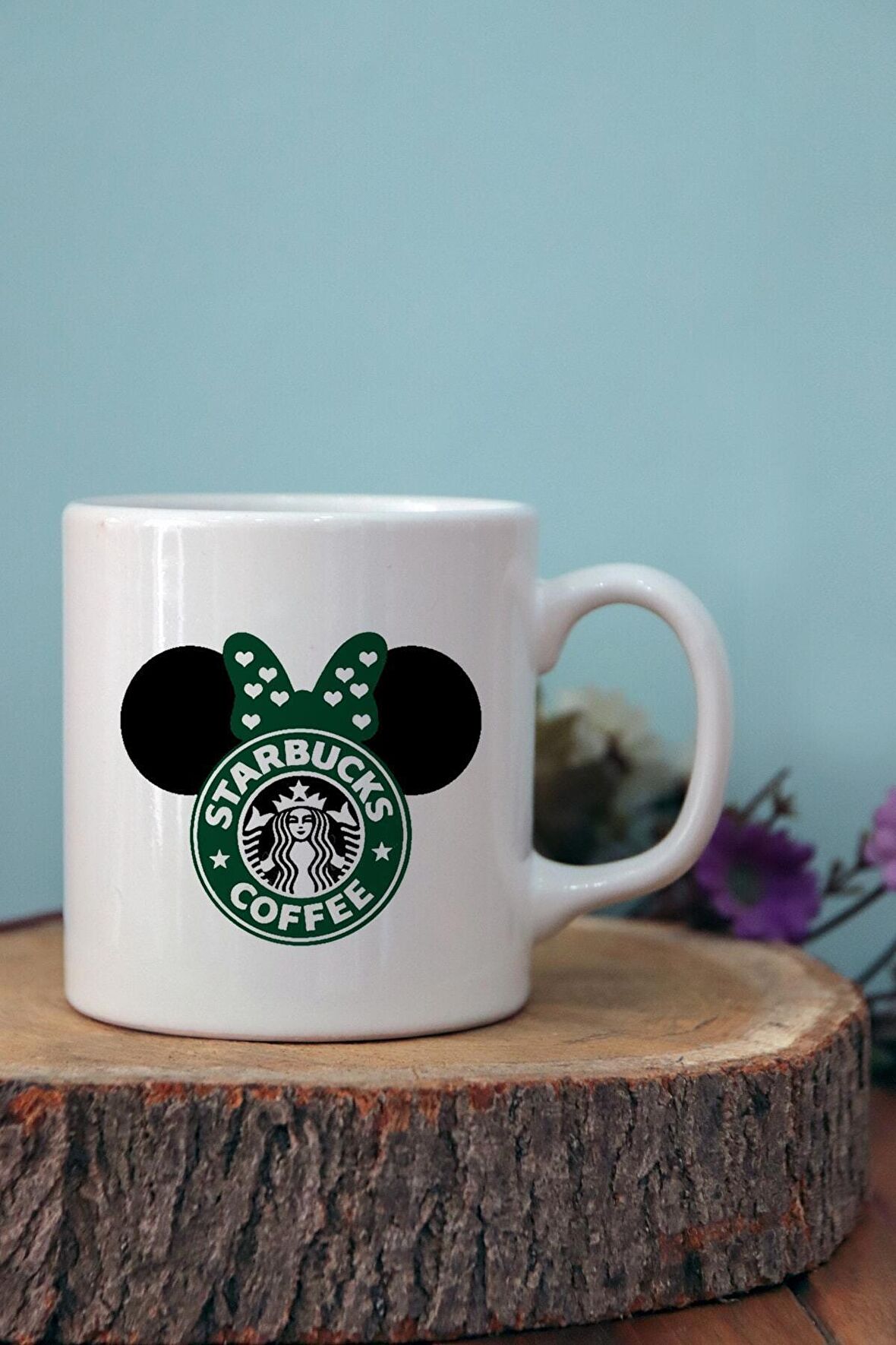 Starbucks Minnie Baskılı Porselen Kupa