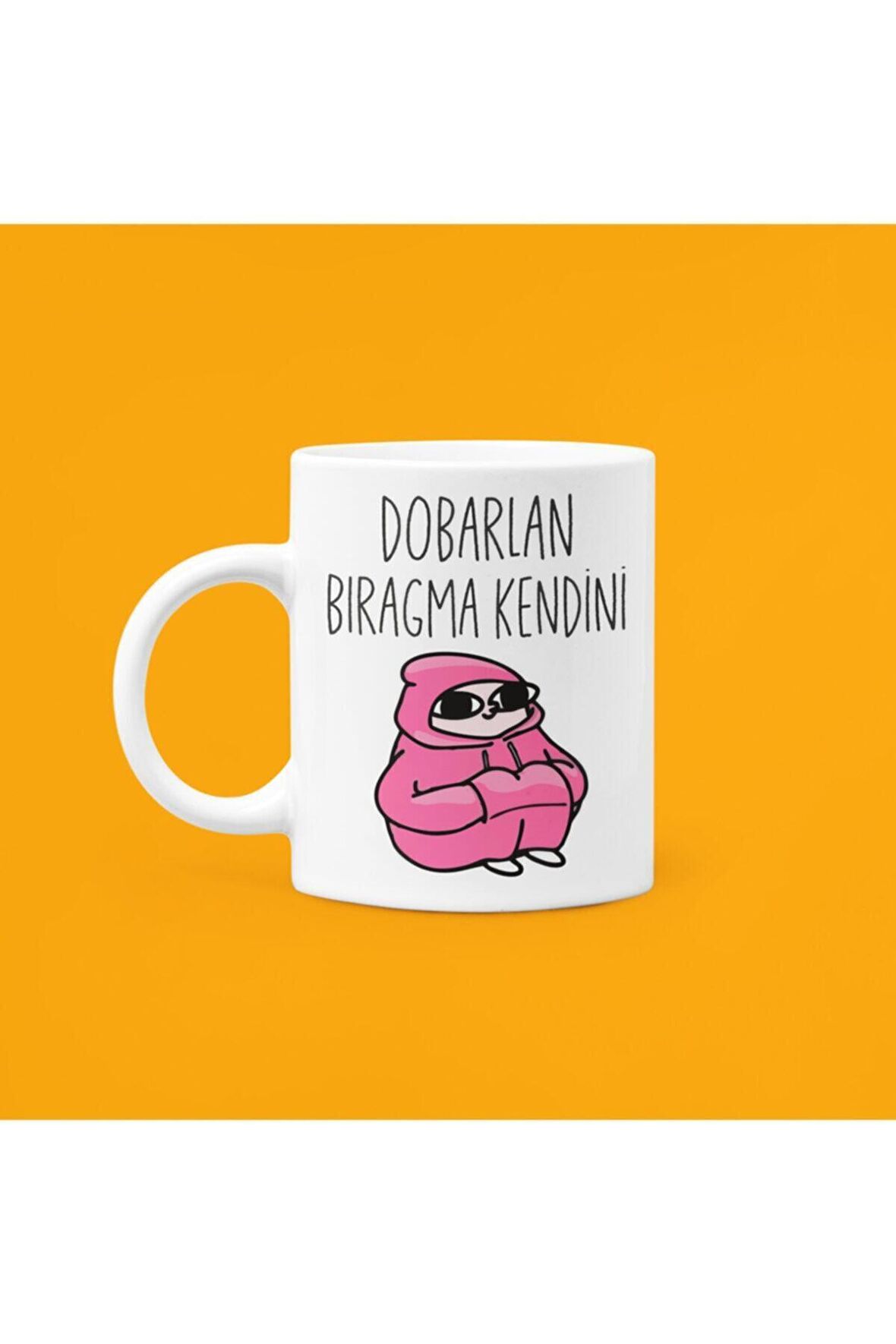 Dobarlan Bıragma Kendini Baskılı Mood Seramik Kupa 330ml