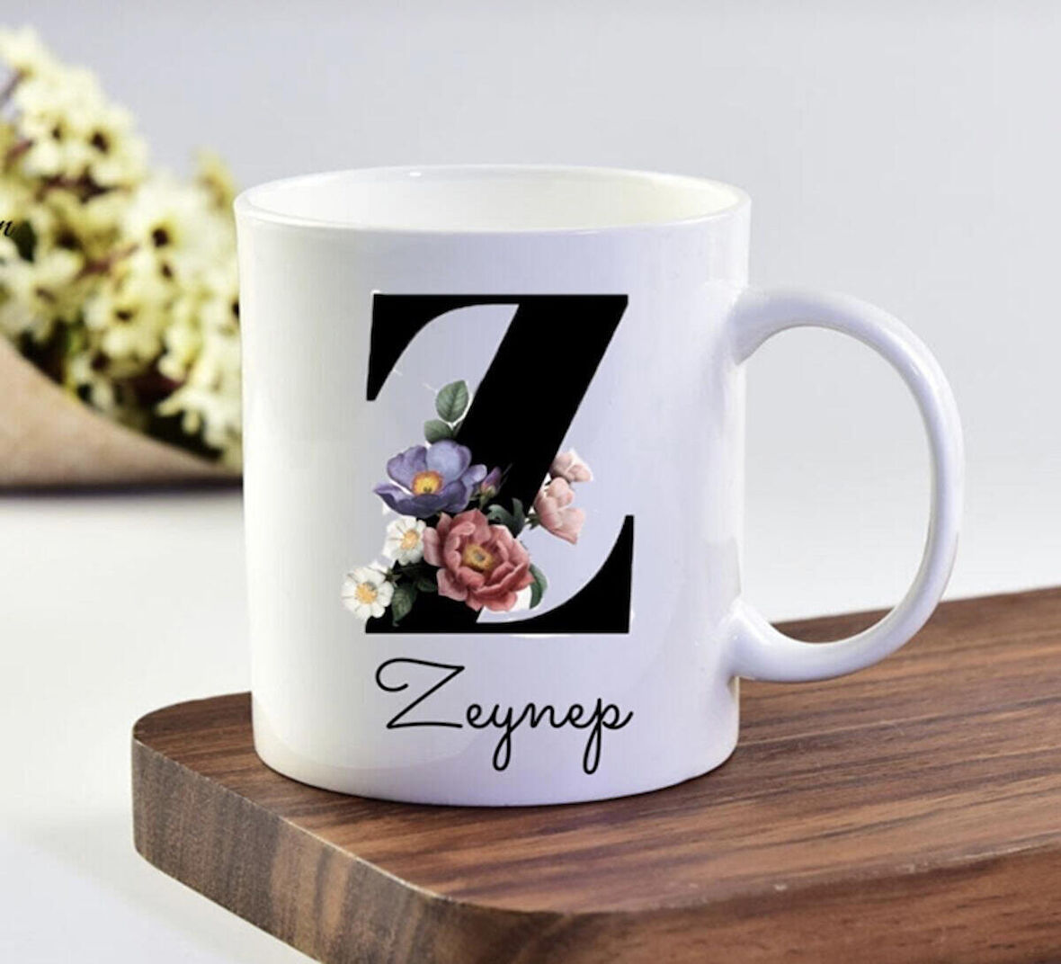 Zeynep Isimli Z Baş Harf Kupa Bardak