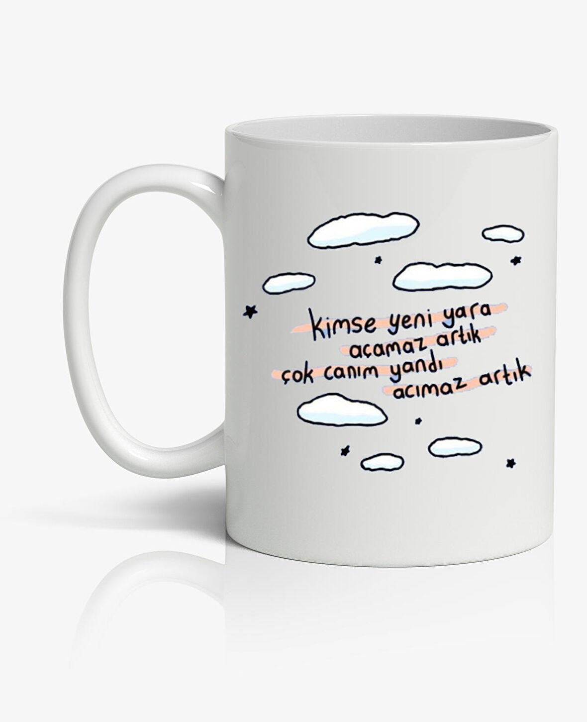 Kimse Yeni Yara Açamaz Artık Baskılı Kupa Bardak