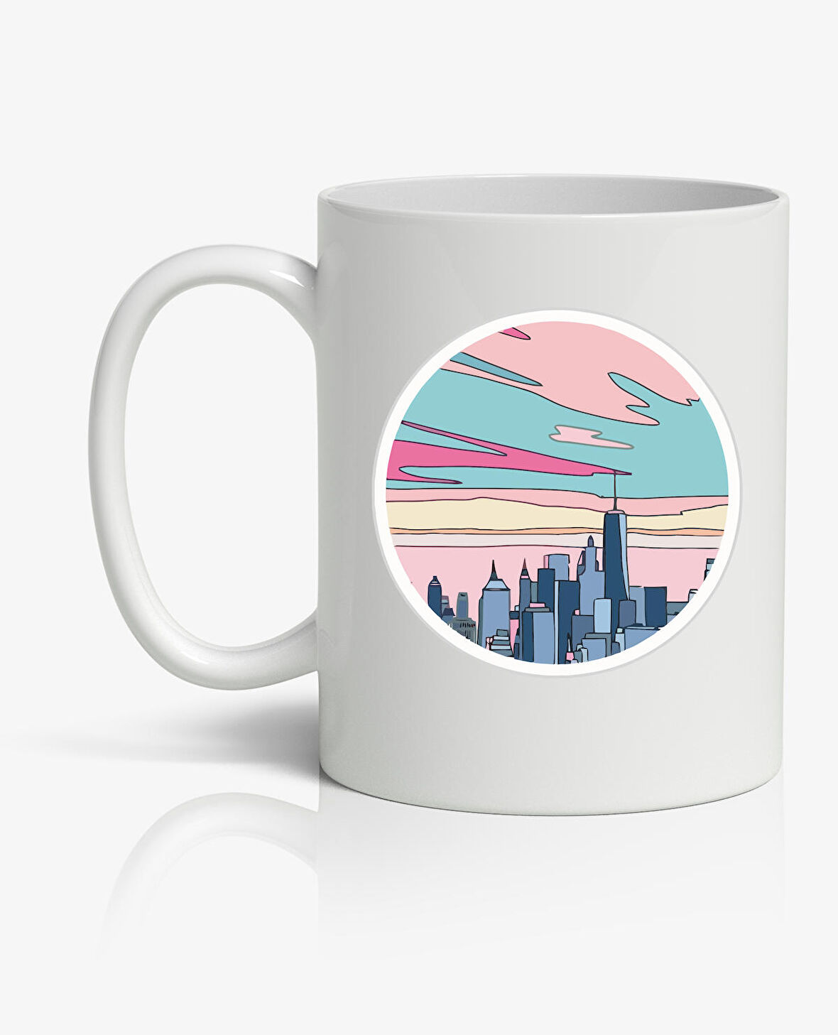 Manzara Baskılı Kupa Bardak